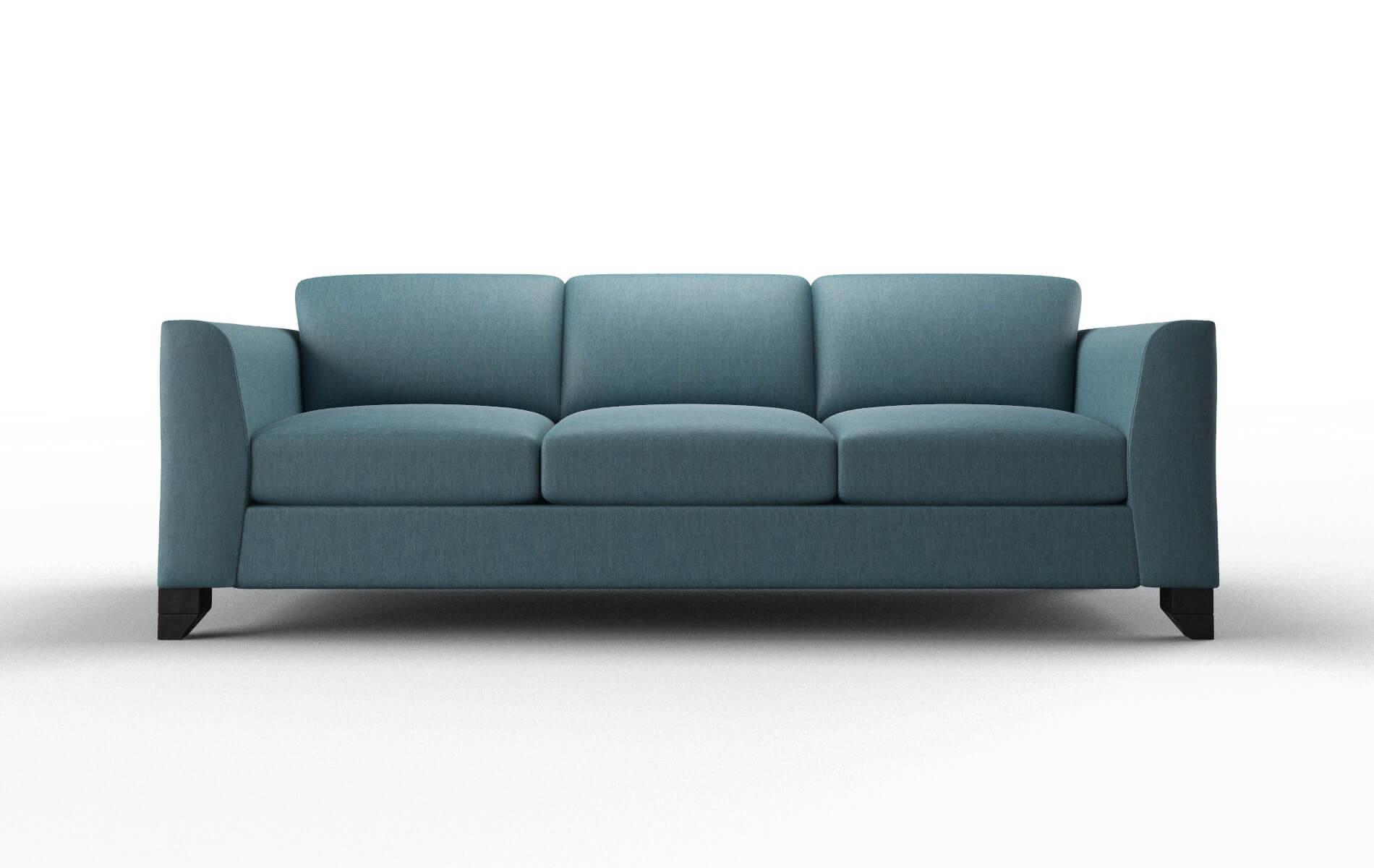 Paris Cosmo Teal Sofa espresso legs 1