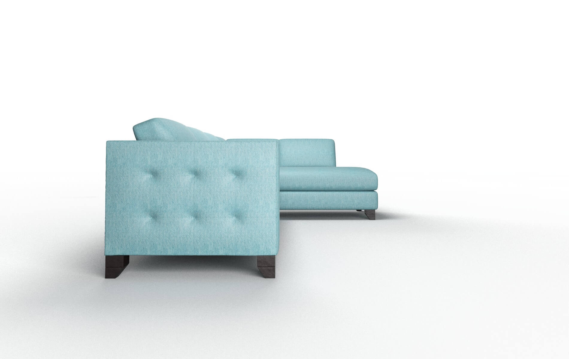 Paris Cosmo Turquoise Panel espresso legs 3