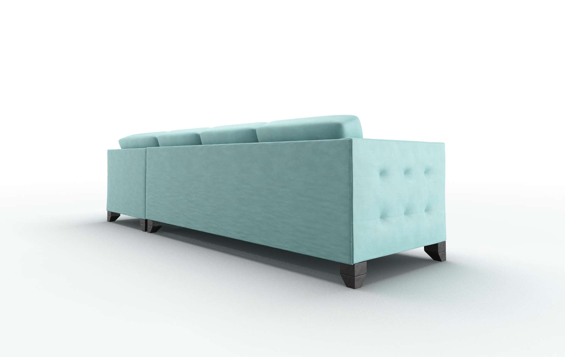 Paris Curious Turquoise Panel espresso legs 5