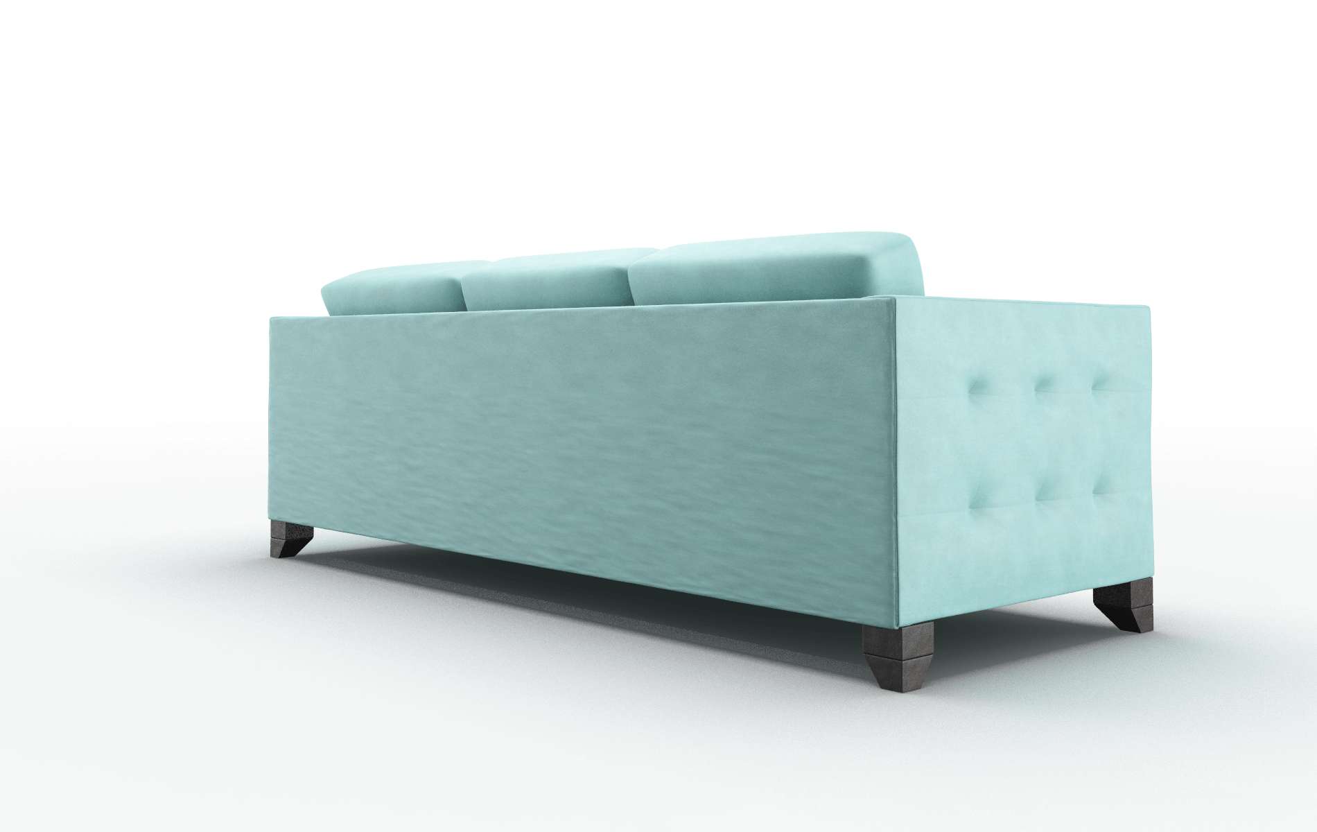 Paris Curious Turquoise Sofa espresso legs 5
