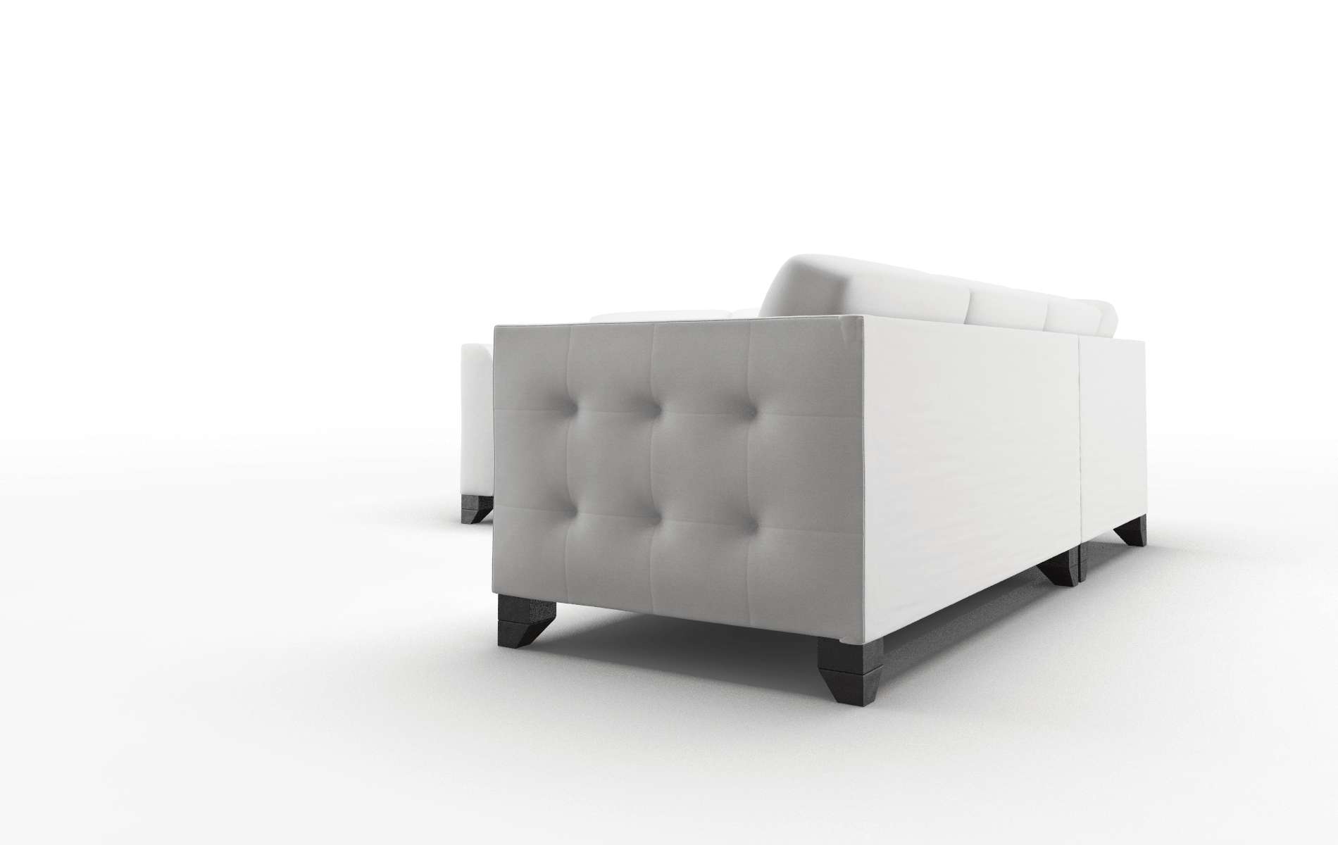 Paris Dawson Platinum Sectional espresso legs 4