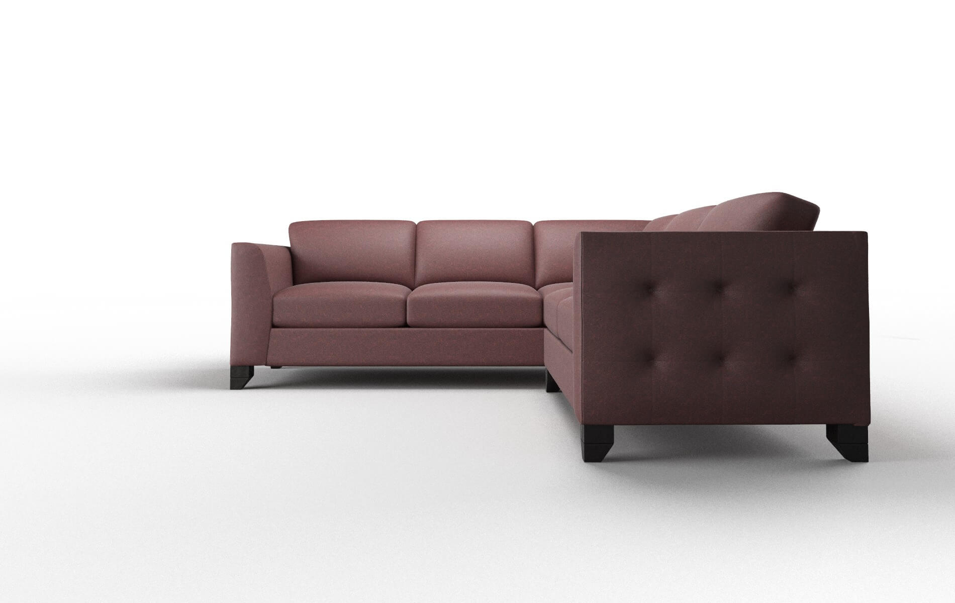 Paris Derby Berry Sectional espresso legs 5