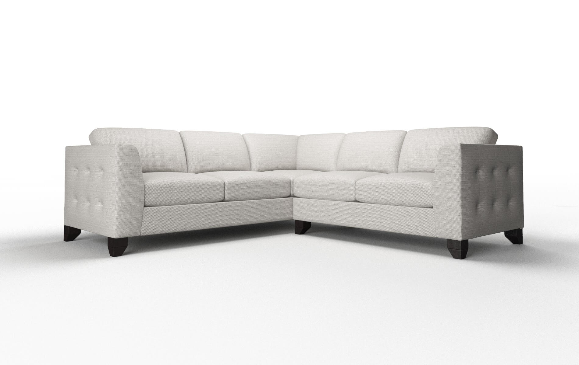 Paris Derby Grey Sectional espresso legs 1