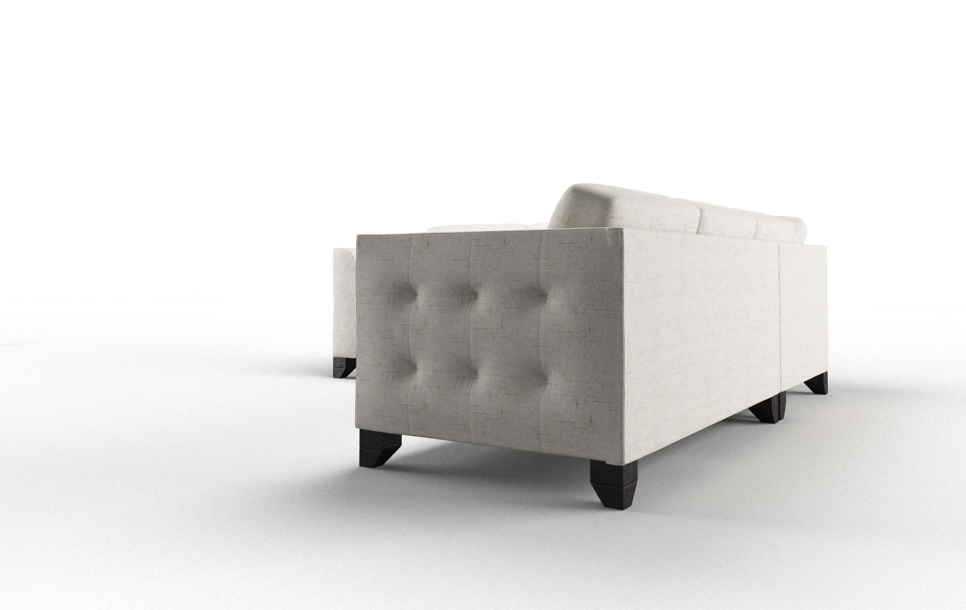 Paris Derby Taupe Sectional espresso legs 4