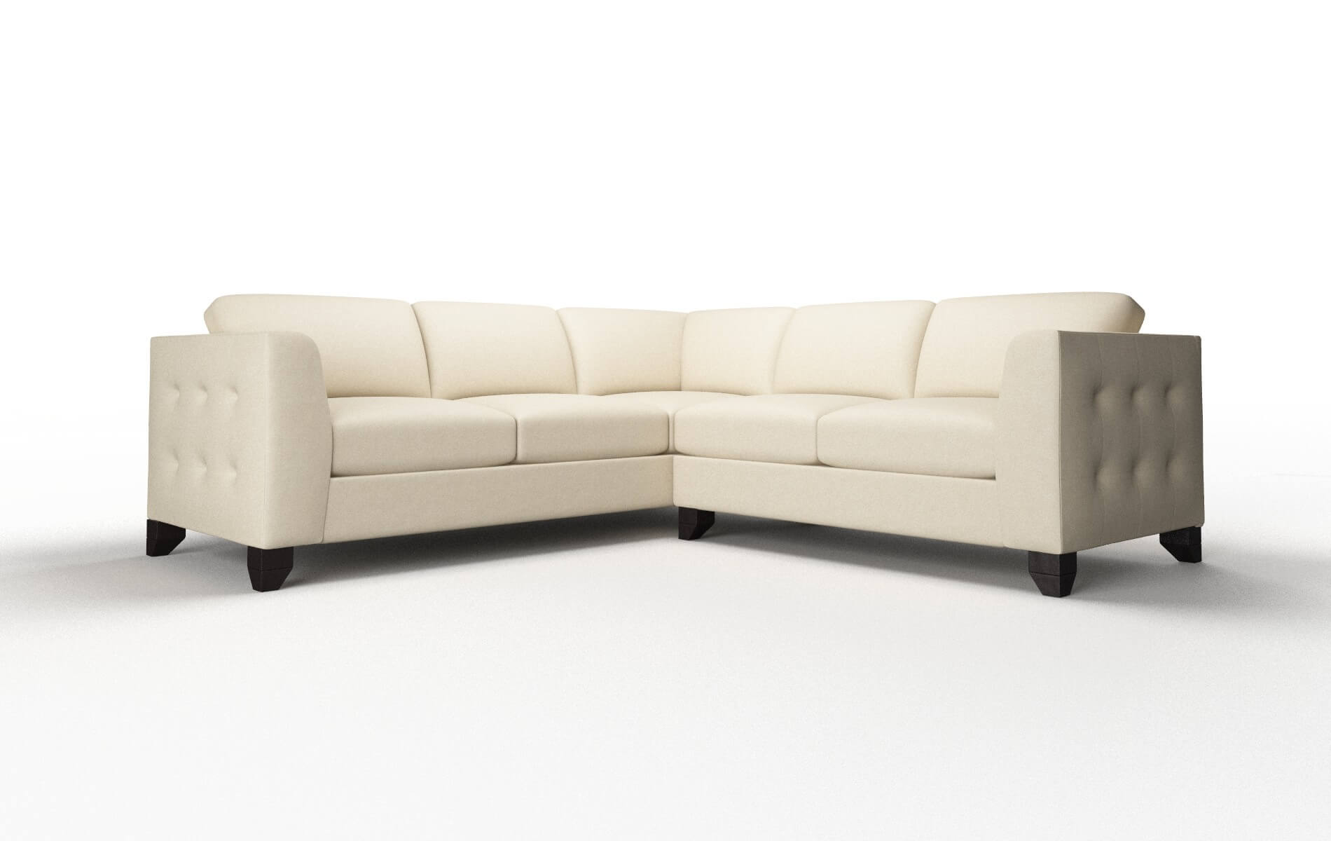 Paris Dream_d Almond Sectional espresso legs 1