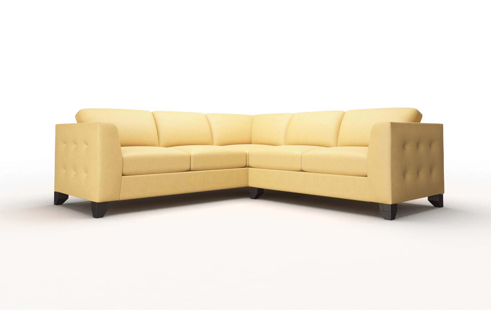 Paris Dream_d Sunflower Sectional espresso legs 1