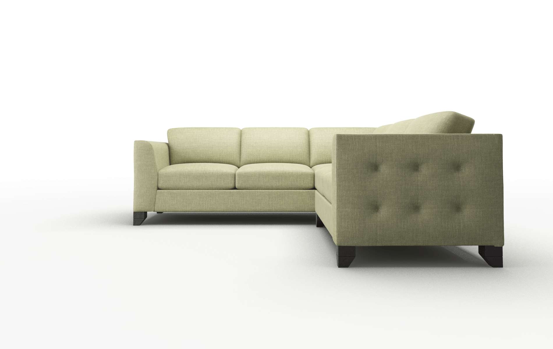 Paris Durham Lime Sectional espresso legs 5