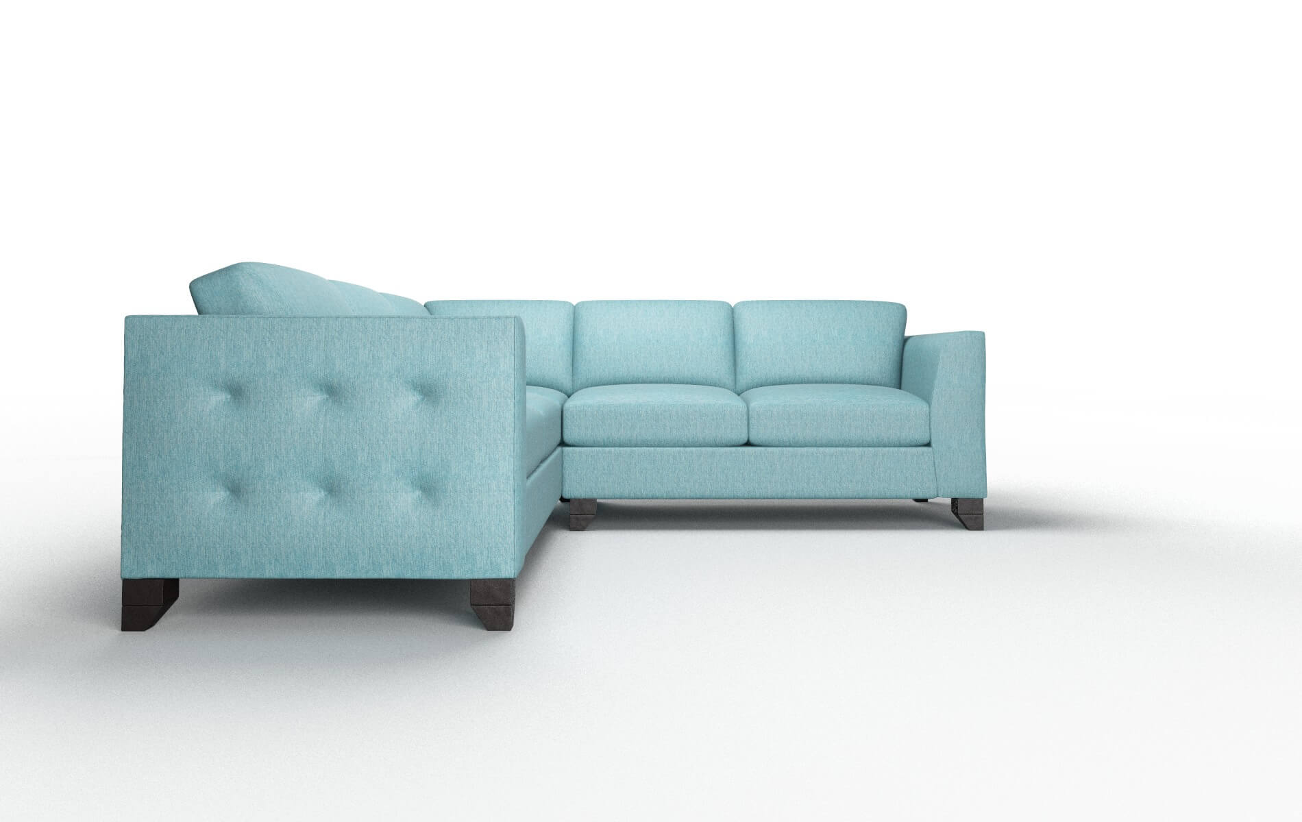 Paris Durham Pine Sectional espresso legs 2
