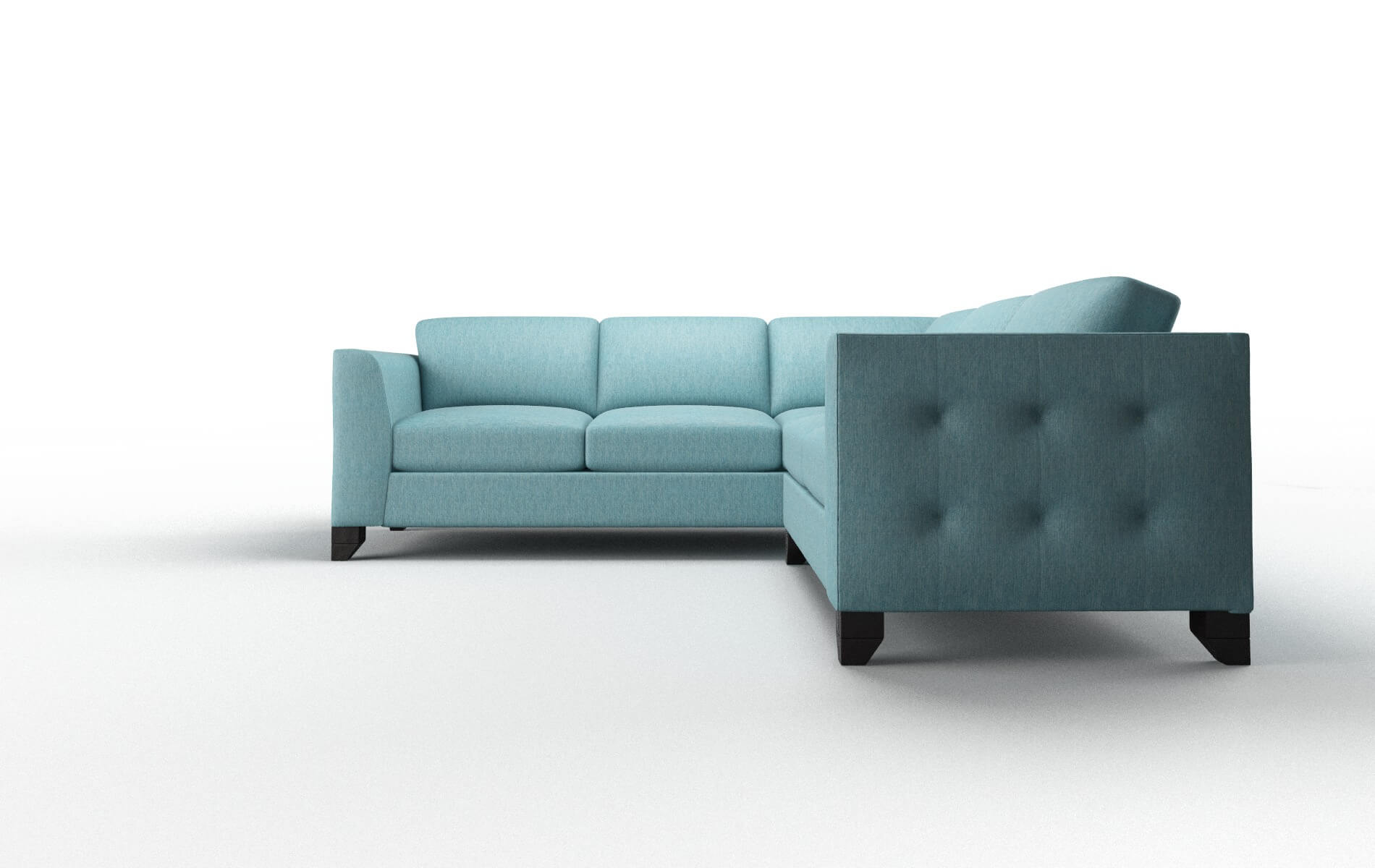 Paris Durham Pine Sectional espresso legs 5