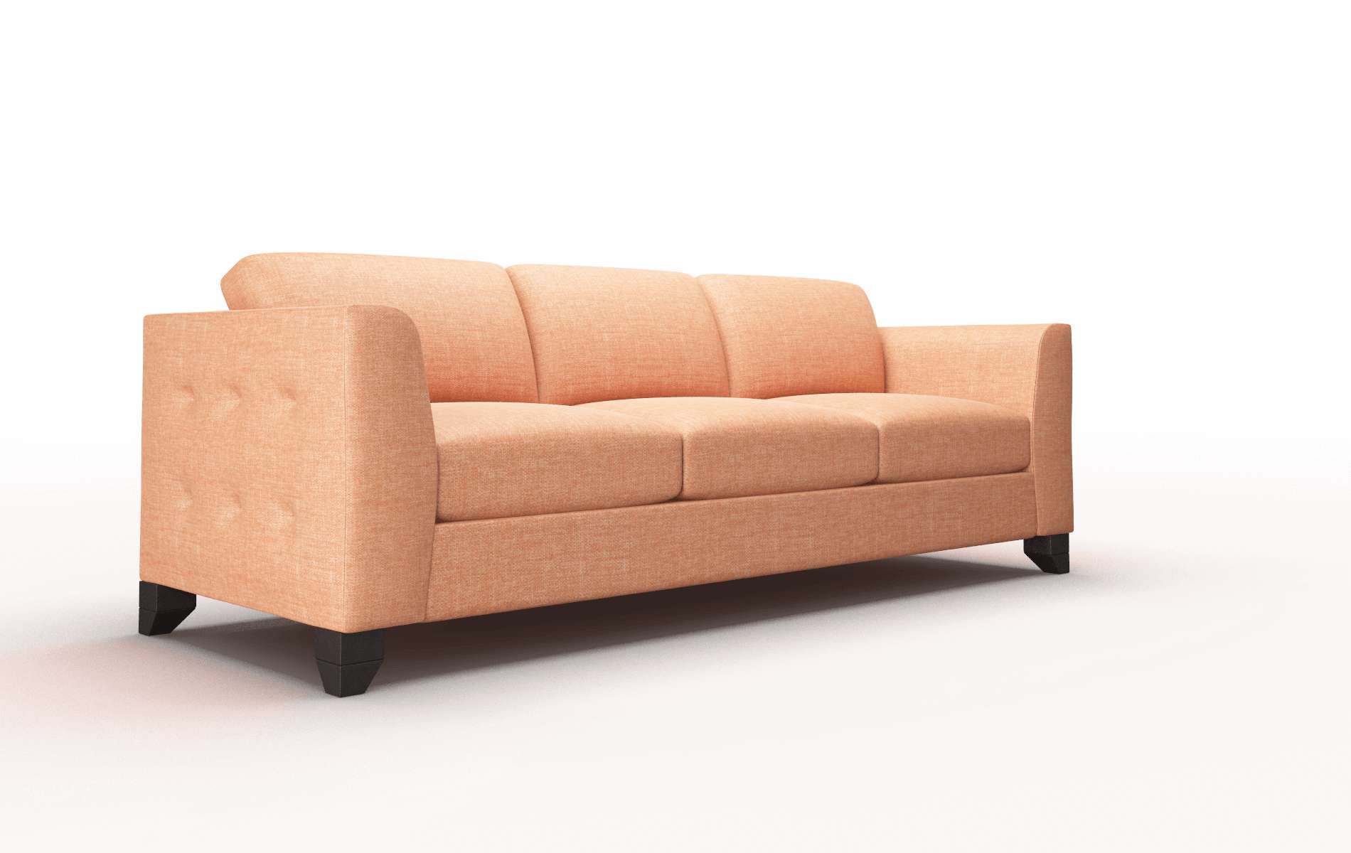 Paris Durham Tangerine Sofa espresso legs 2