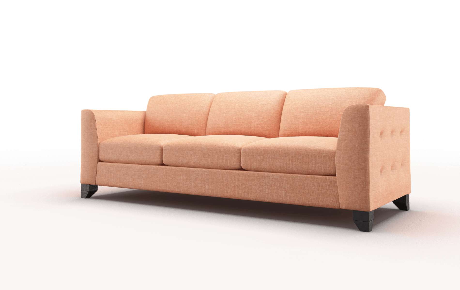 Paris Durham Tangerine Sofa espresso legs 4