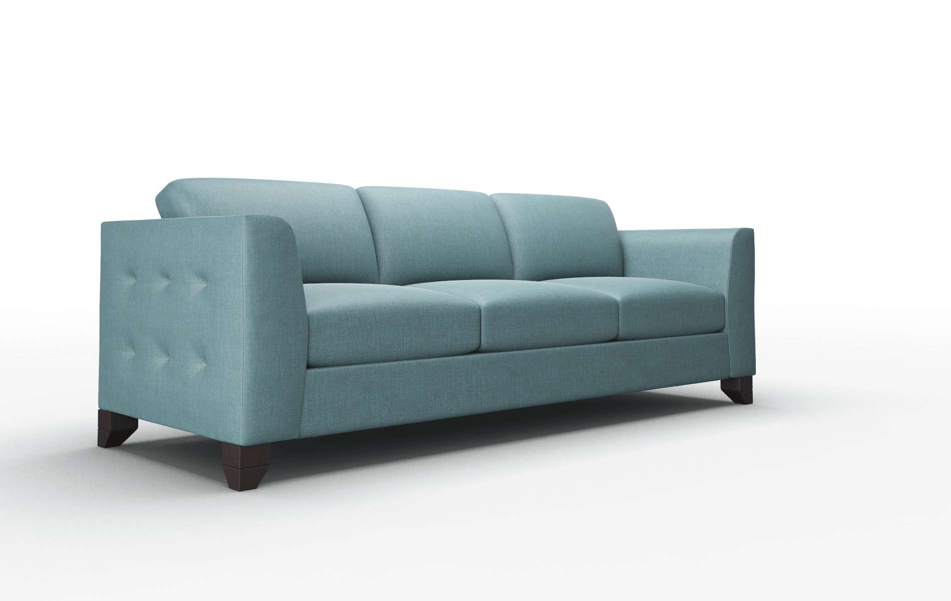 Paris Elliot Teal Sofa espresso legs 2