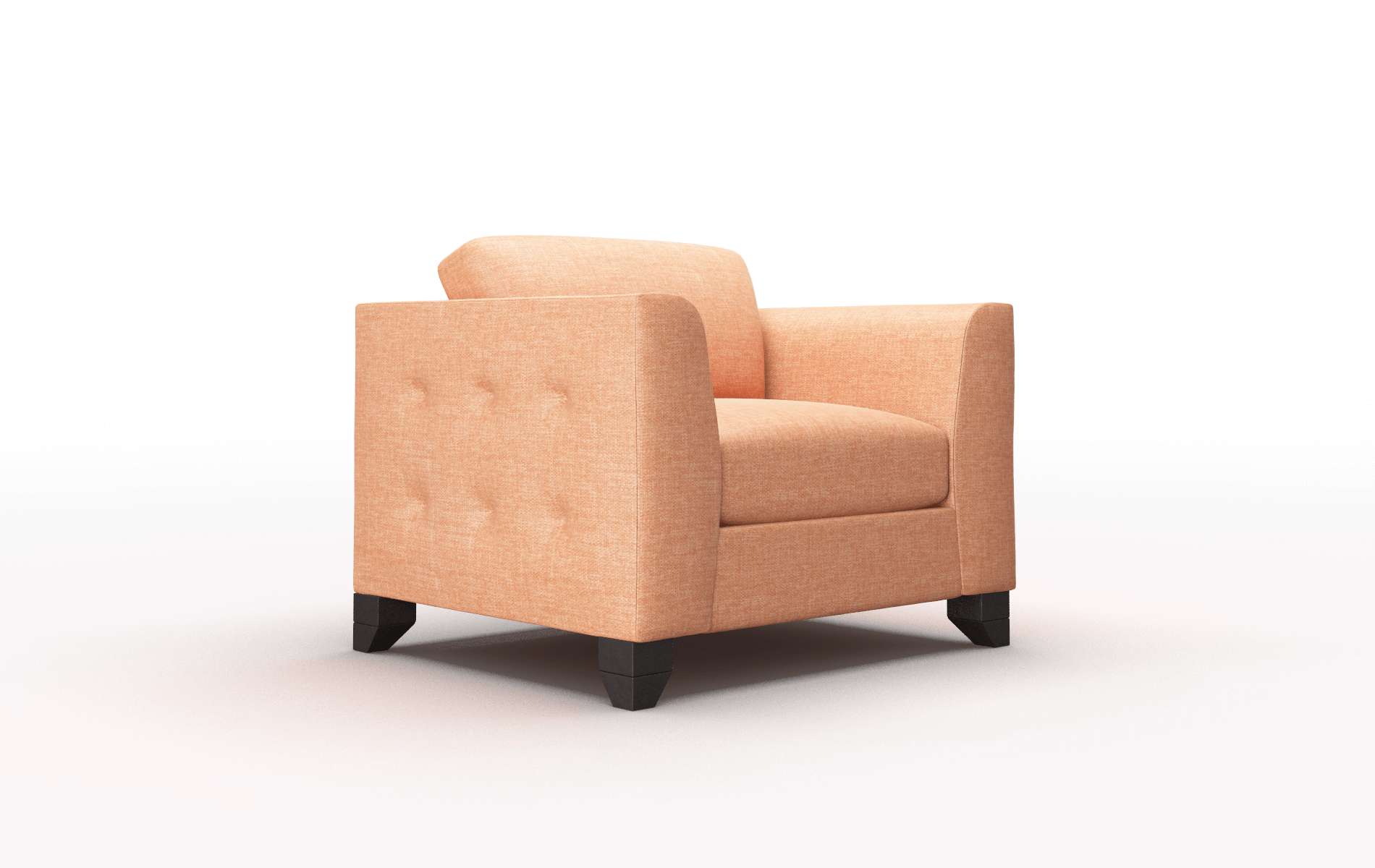 Paris Hepburn Appricot Chair espresso legs 2