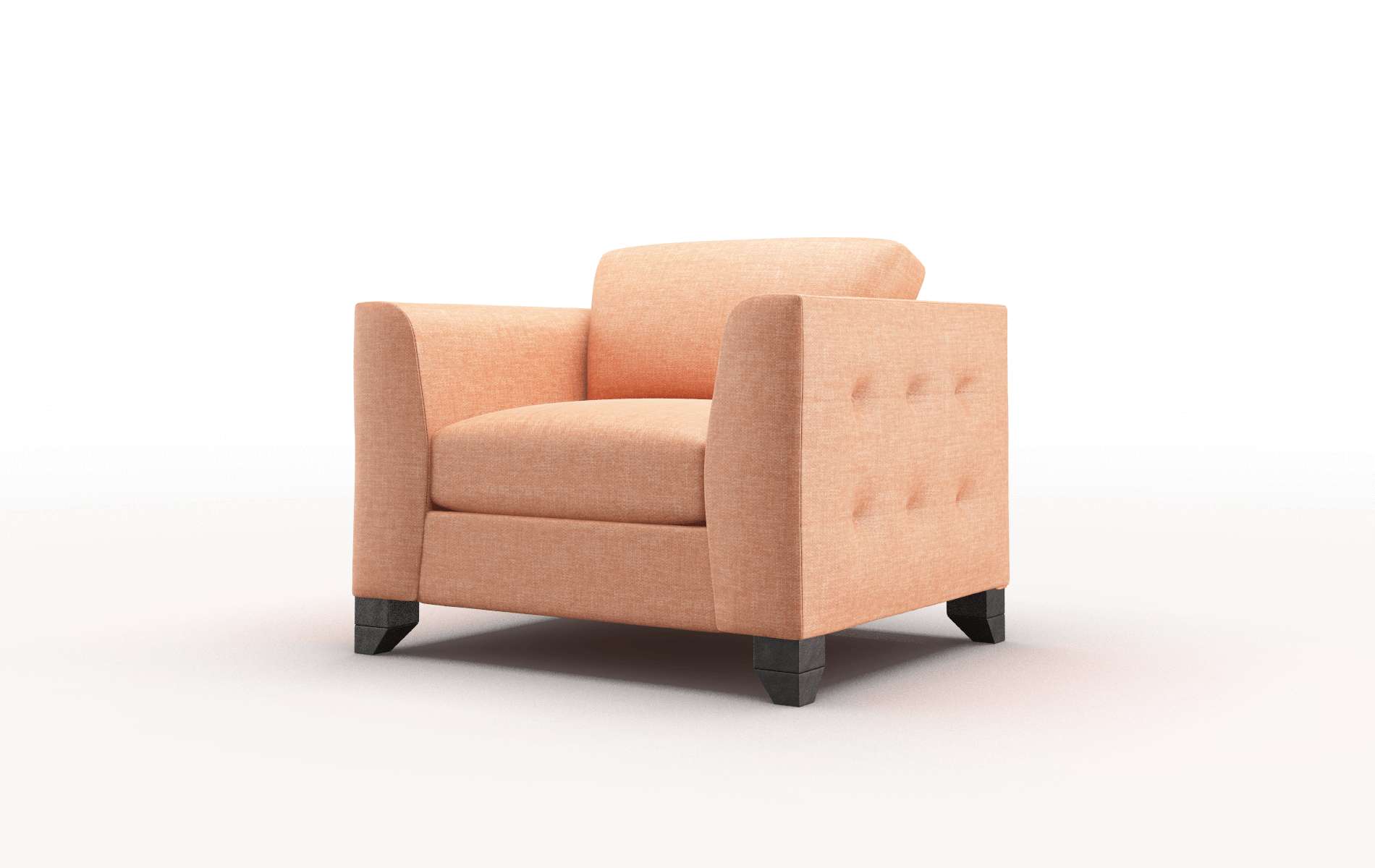 Paris Hepburn Appricot Chair espresso legs 4