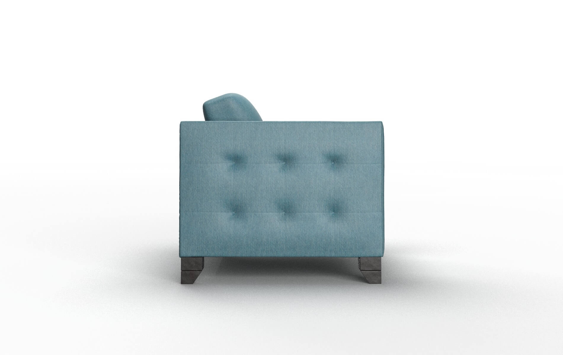 Paris Hepburn Teal Chair espresso legs 3