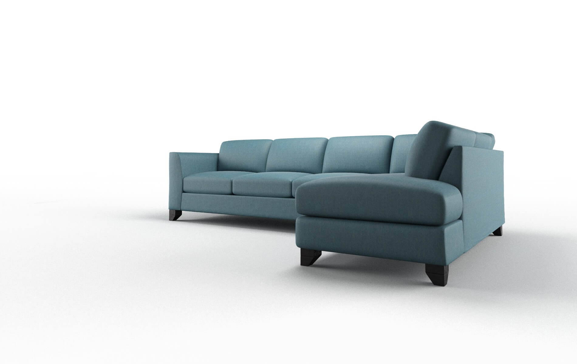 Paris Hepburn Teal Panel espresso legs 4