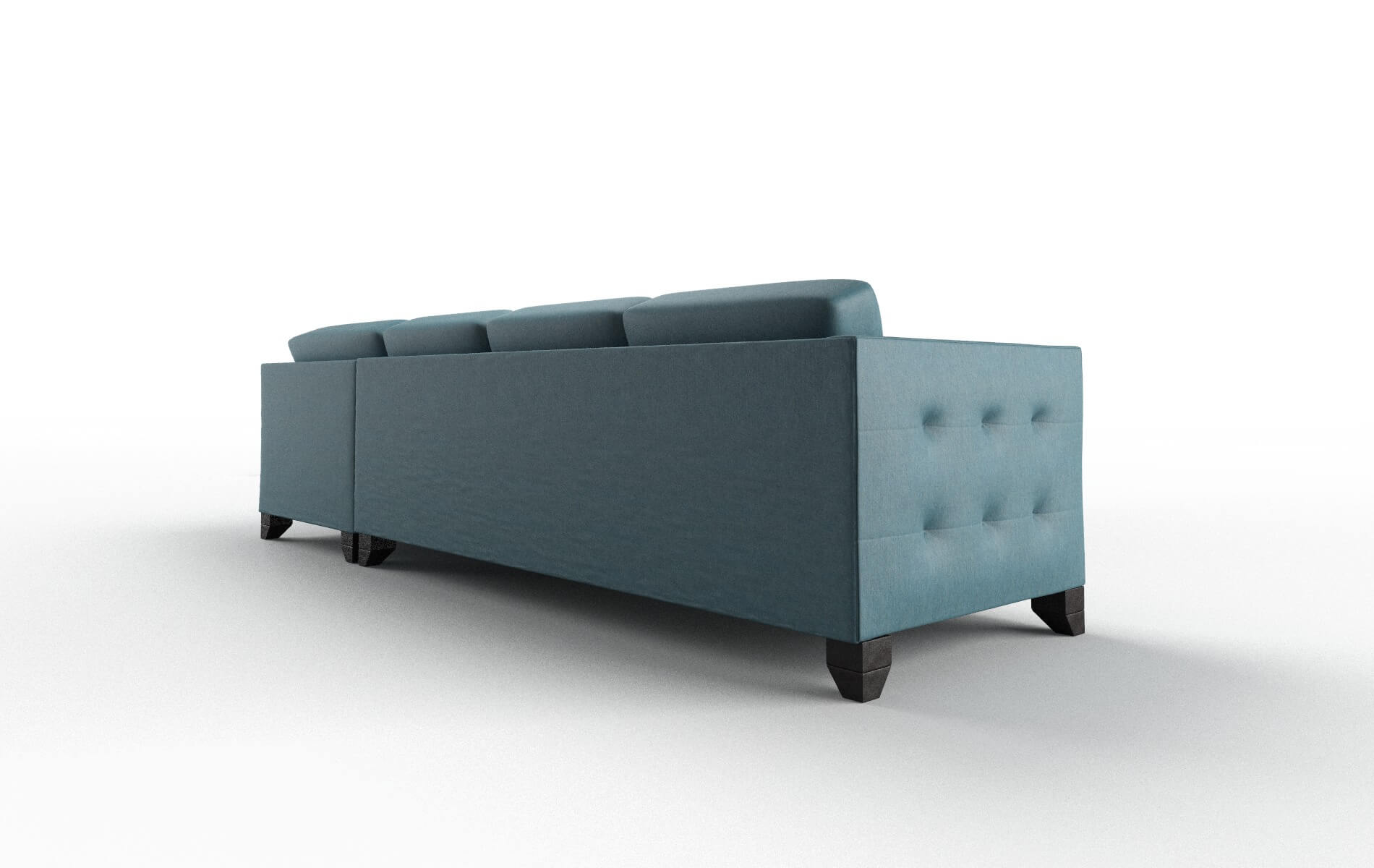 Paris Hepburn Teal Panel espresso legs 5