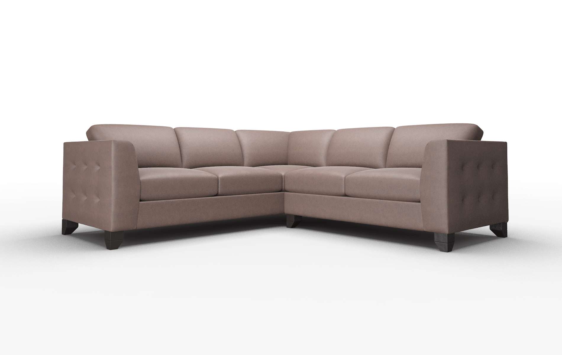 Paris Insight Cafe Sectional espresso legs 1