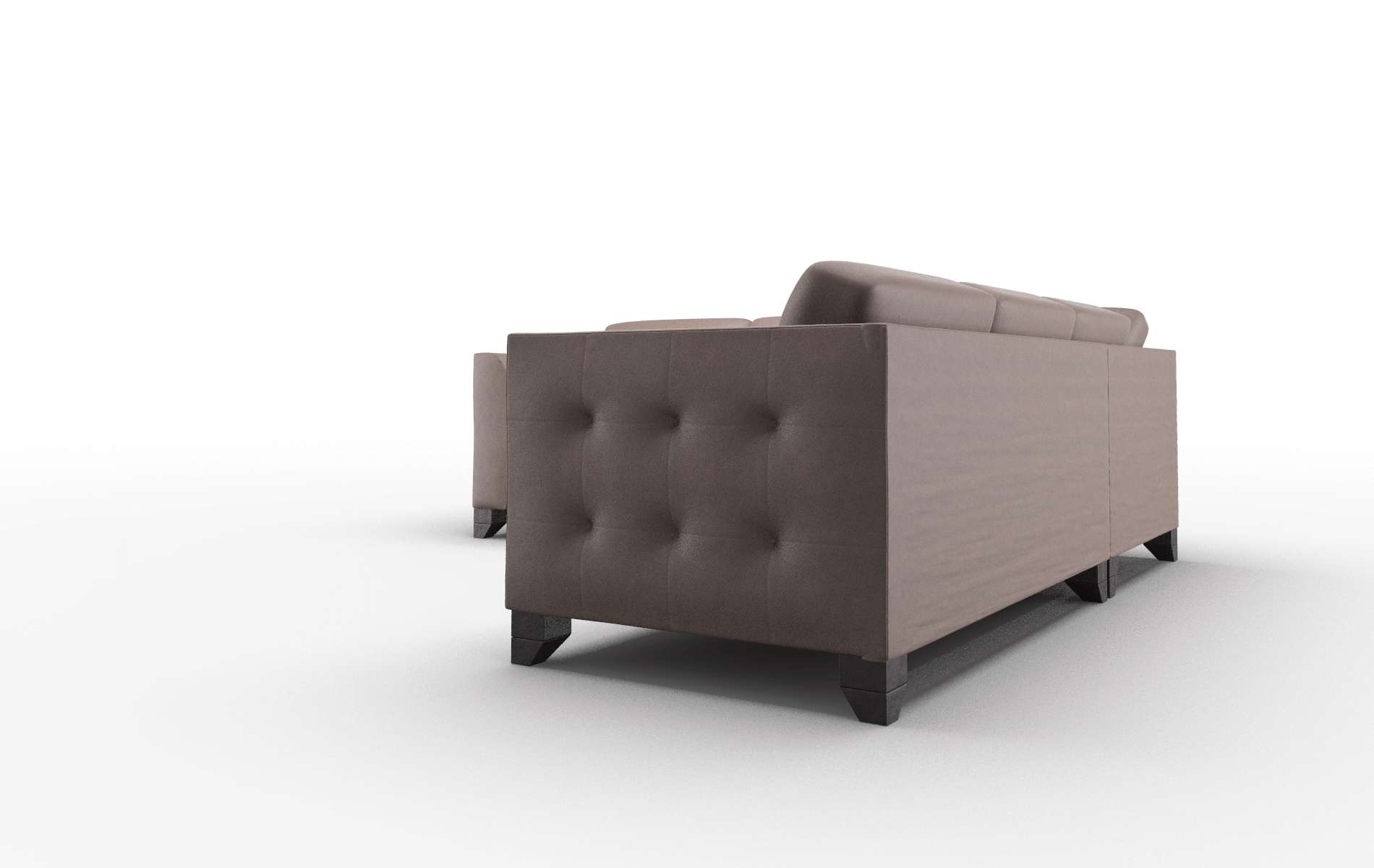 Paris Insight Cafe Sectional espresso legs 4