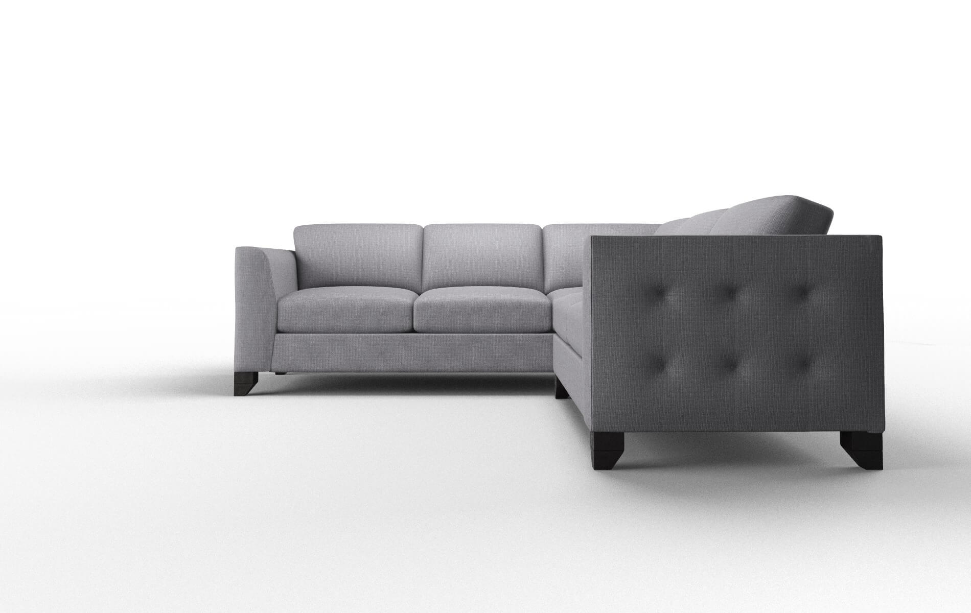 Paris Insight Denim Sectional espresso legs 5
