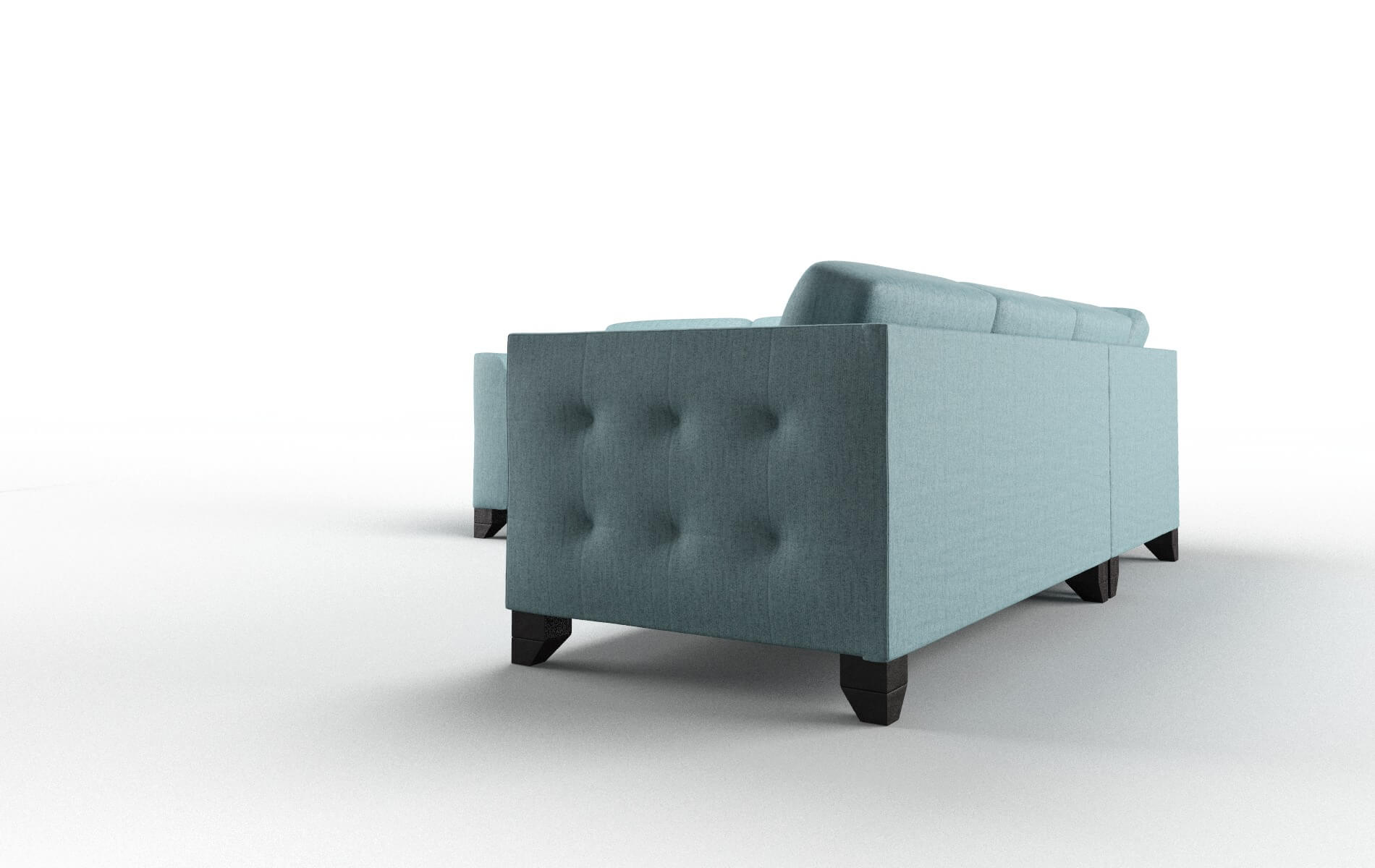 Paris Insight Peacock Sectional espresso legs 4