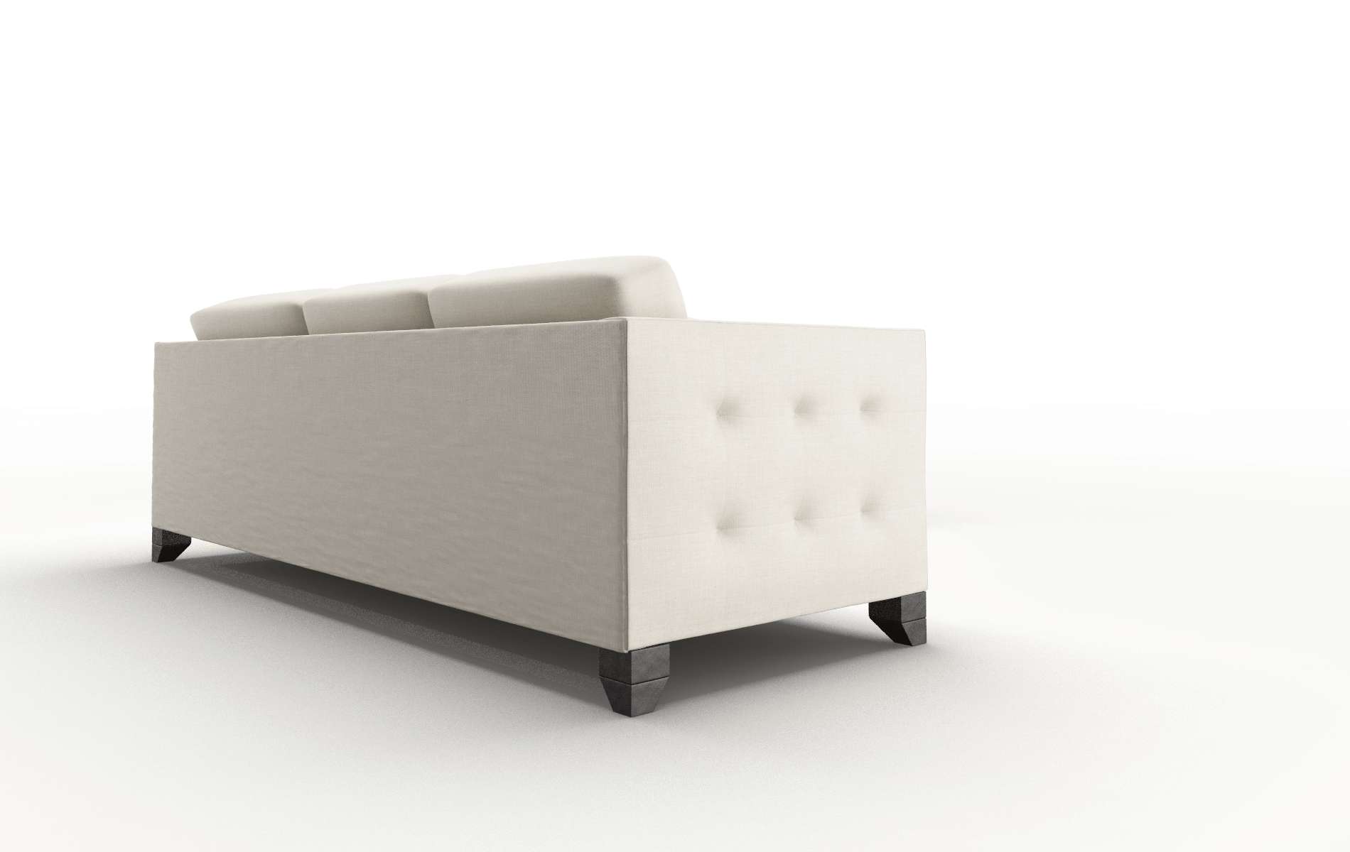 Paris Keylargo Almond Sectional espresso legs 3