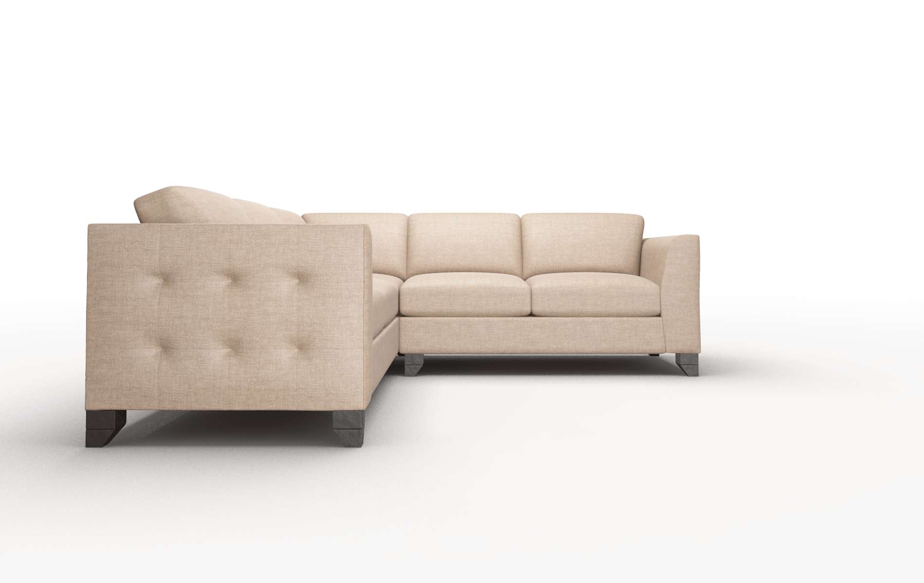 Paris Keylargo Mink Sectional espresso legs 2