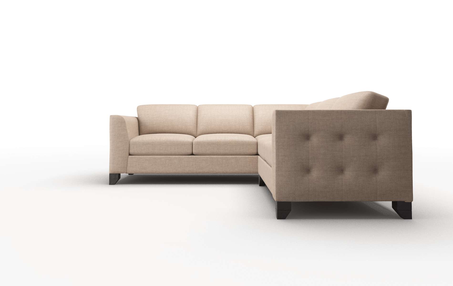 Paris Keylargo Mink Sectional espresso legs 5
