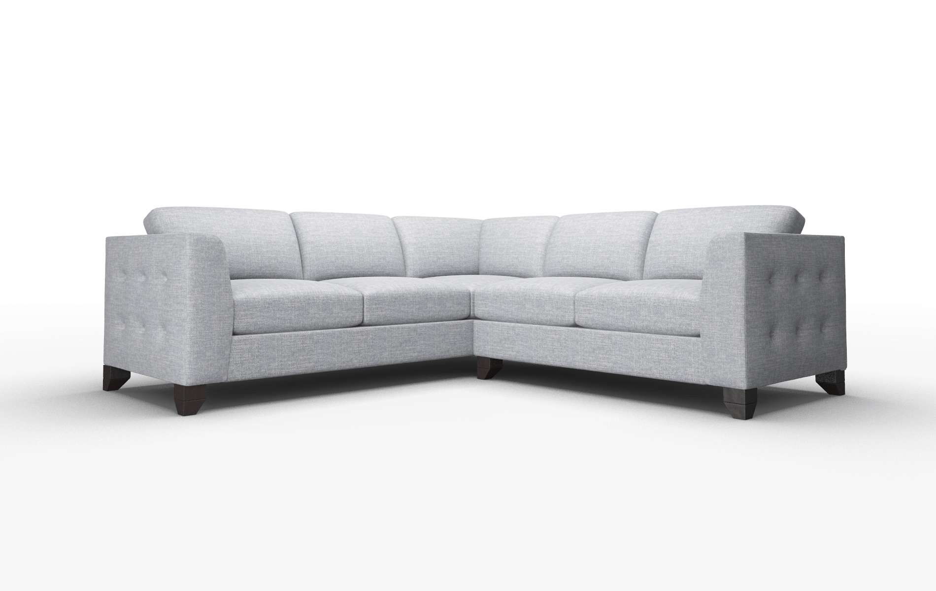 Paris Lana Ash Sectional espresso legs 1