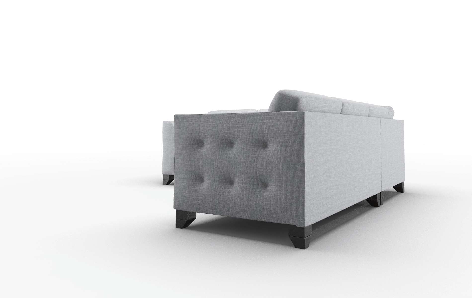 Paris Lana Ash Sectional espresso legs 4