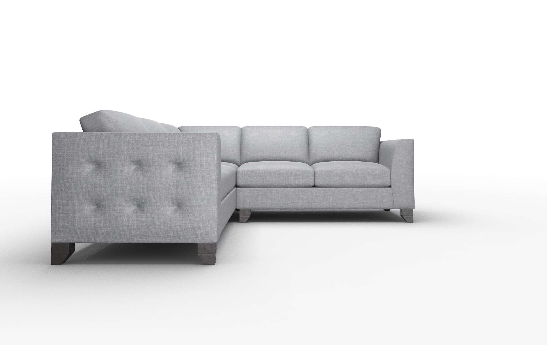 Paris Lana Onyx Sectional espresso legs 2