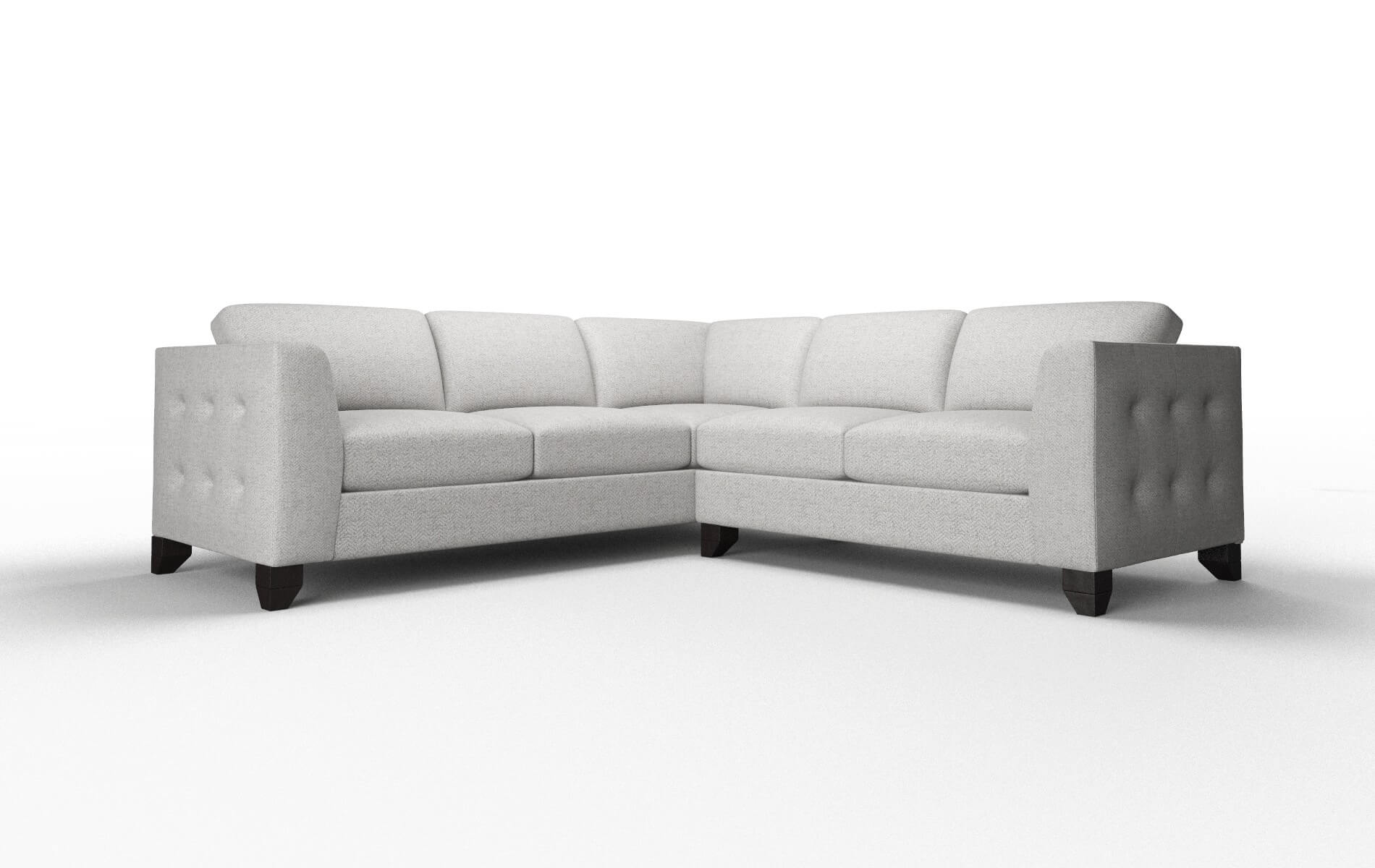 Paris Malibu Dove Sectional espresso legs 1