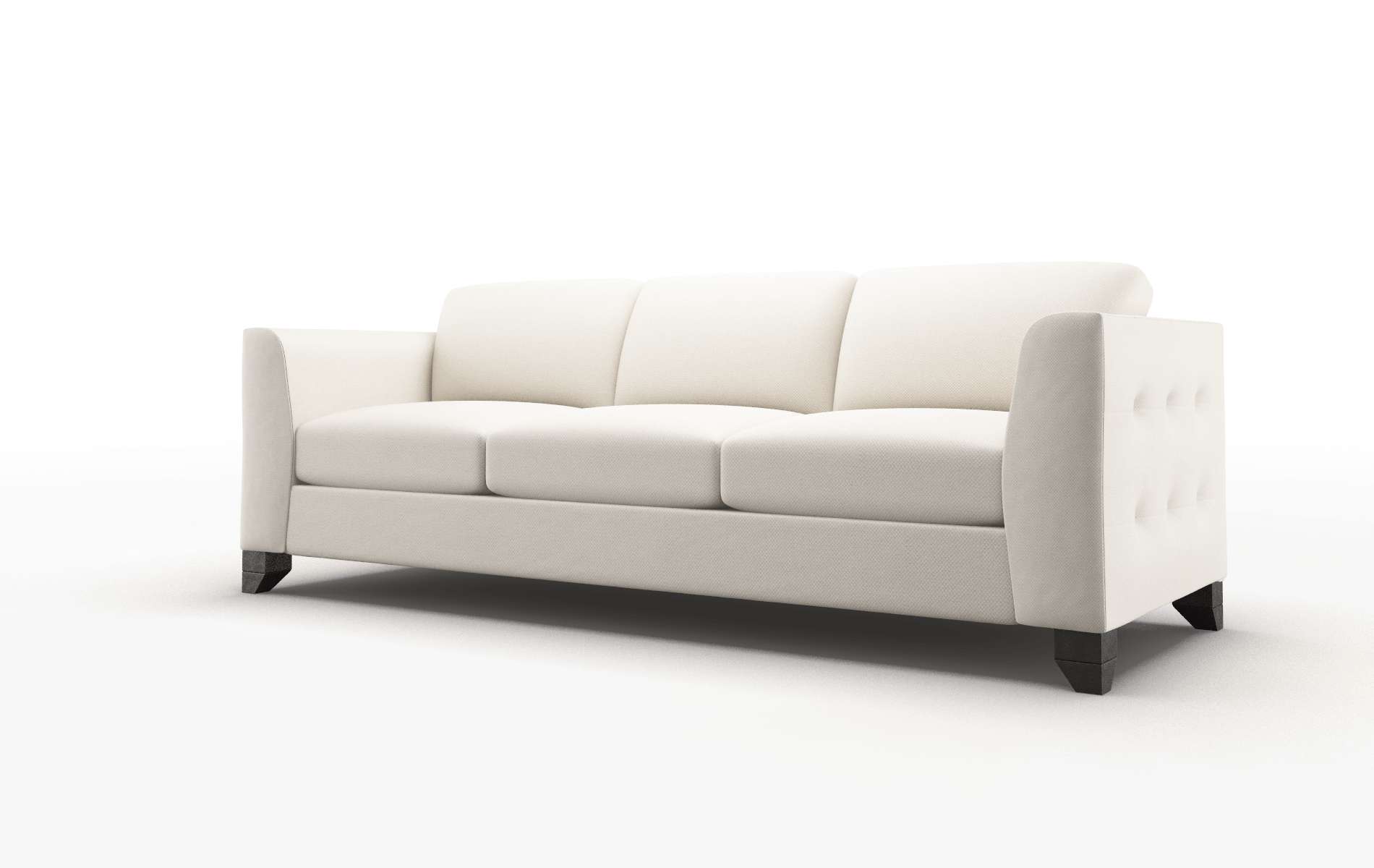 Paris Malibu Linen Sofa espresso legs 4