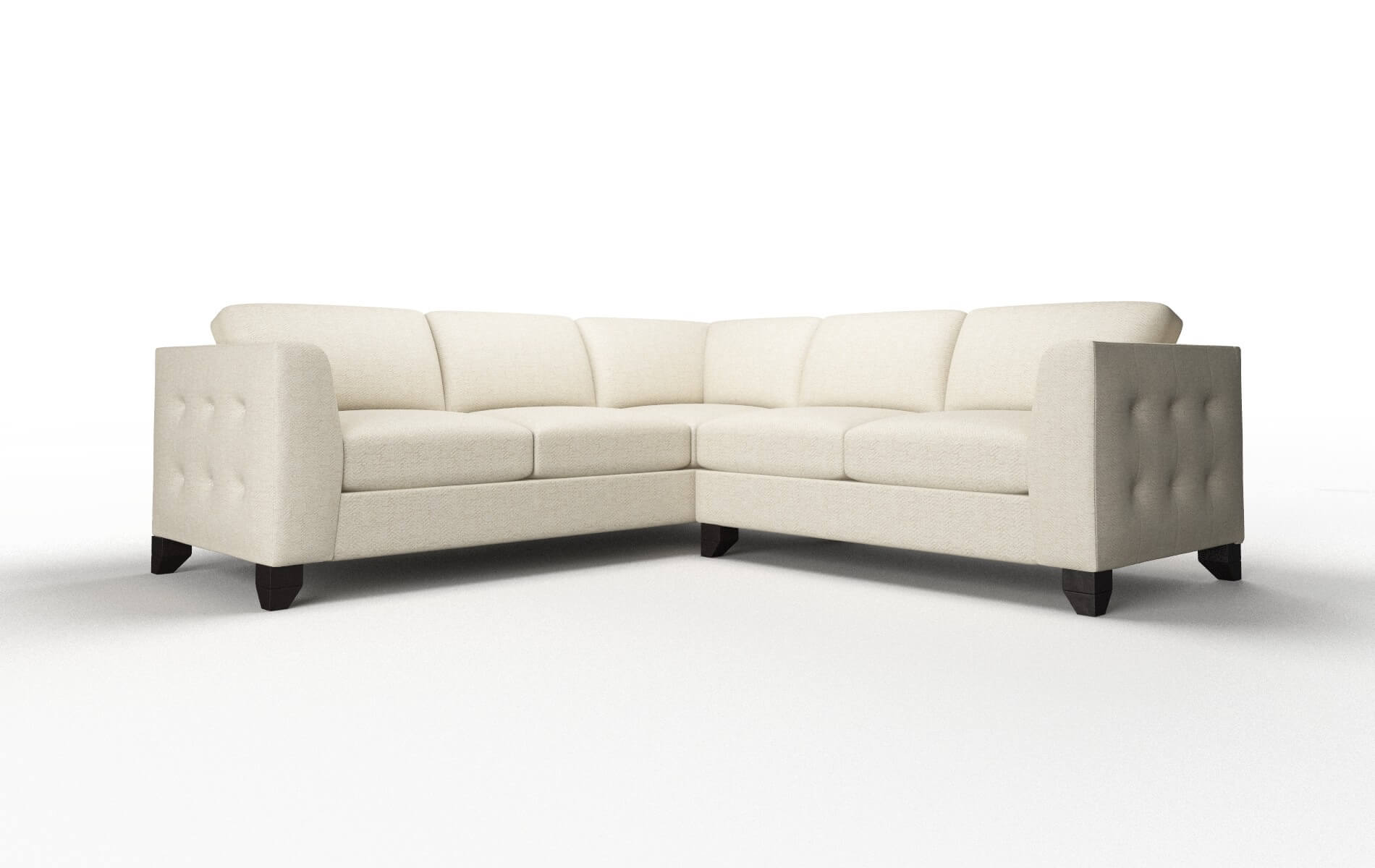 Paris Malibu Sand Sectional espresso legs 1