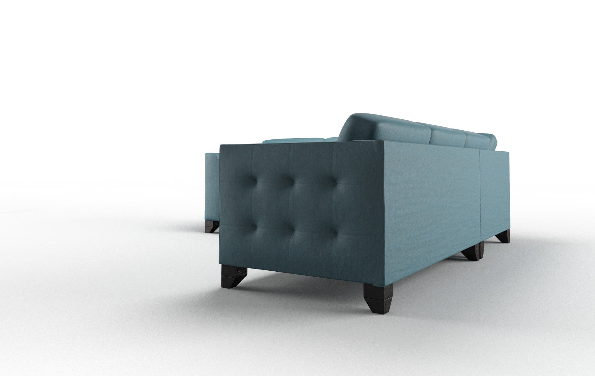 Paris Merit Peacock Sectional espresso legs 4