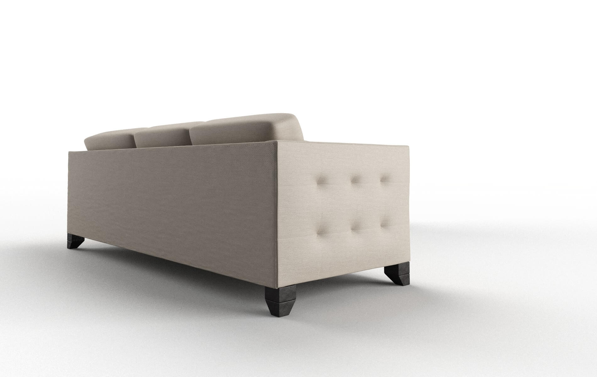 Paris Naples Almond Sectional espresso legs 3