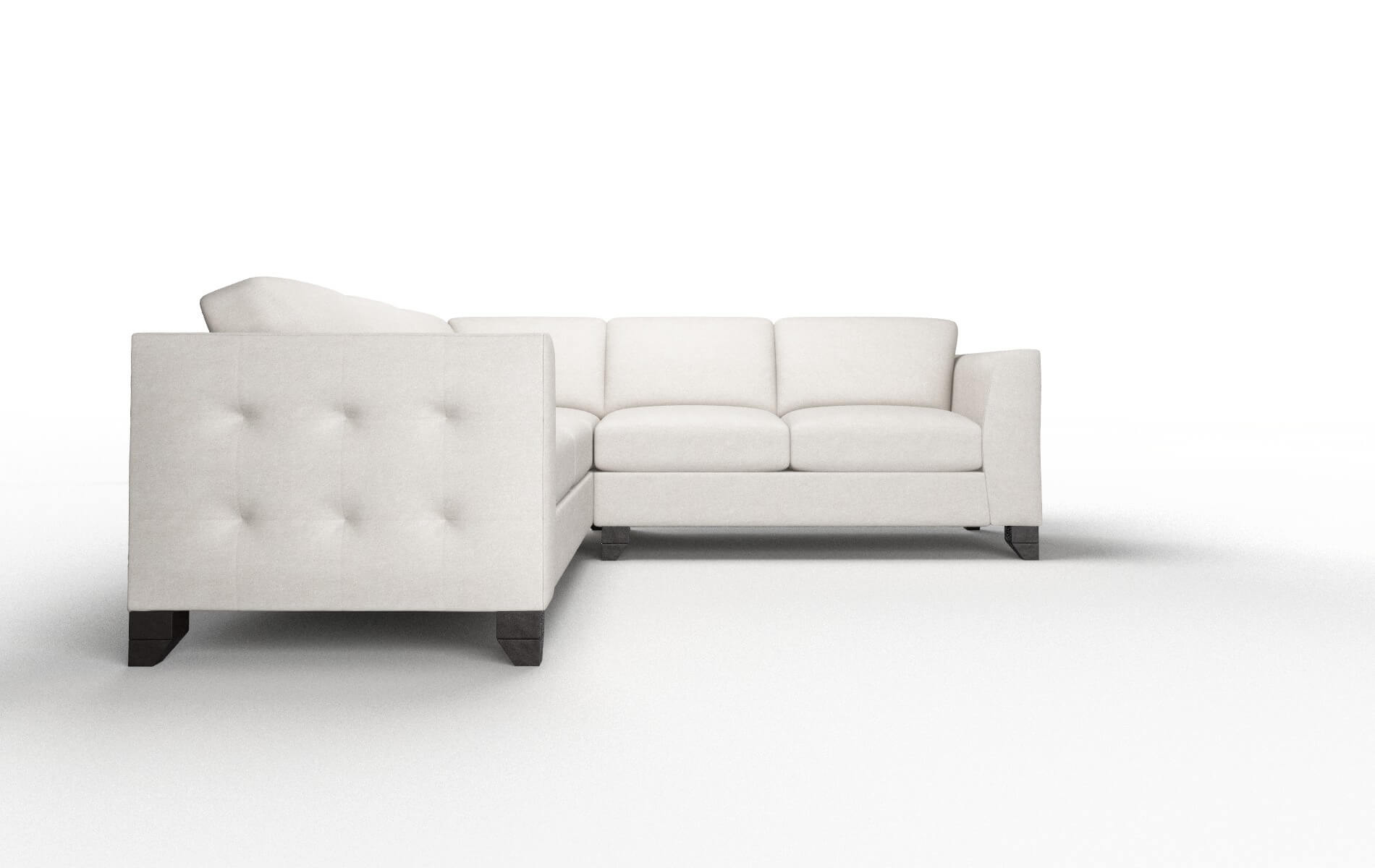 Paris Noble Grey Sectional espresso legs 2