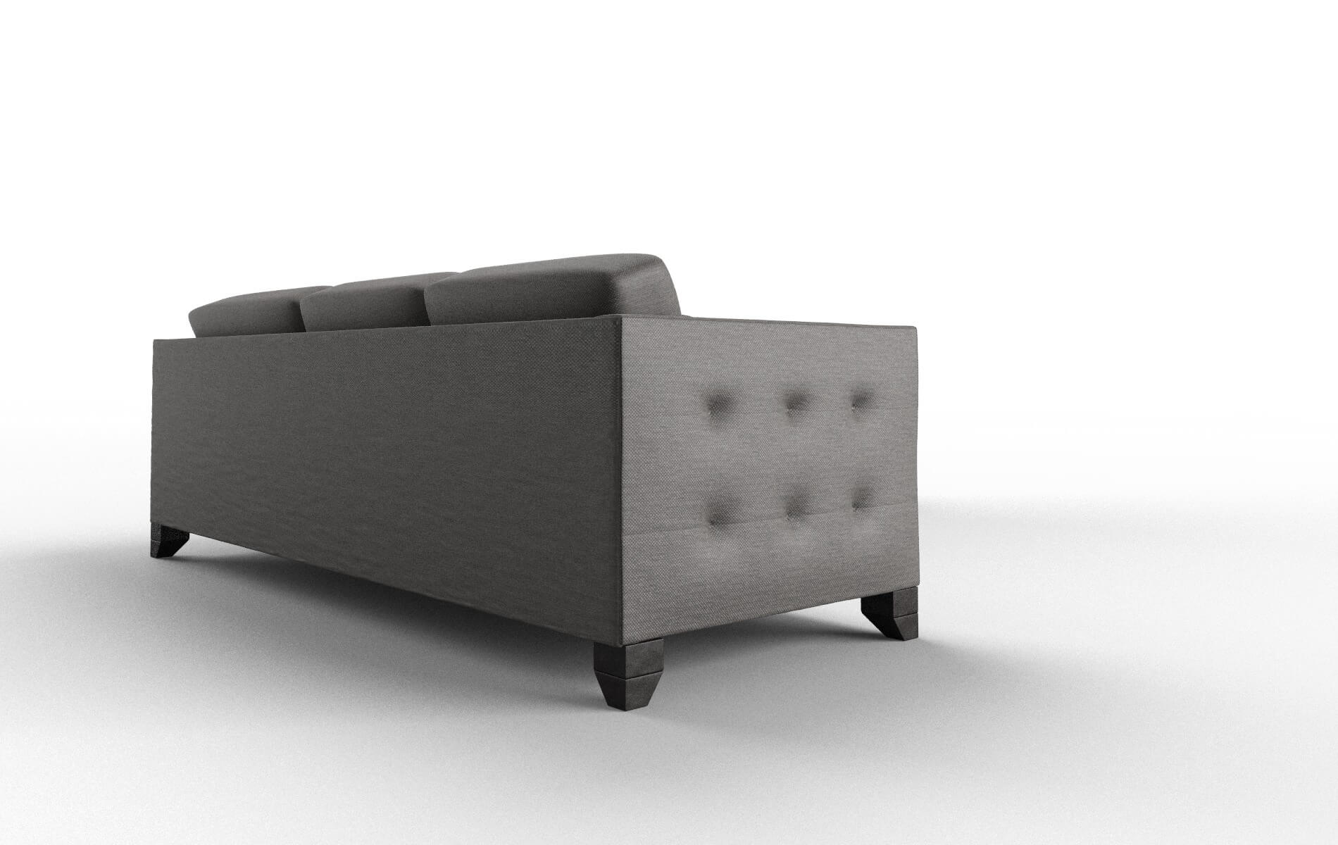 Paris Oscar Charcoal Sectional espresso legs 3