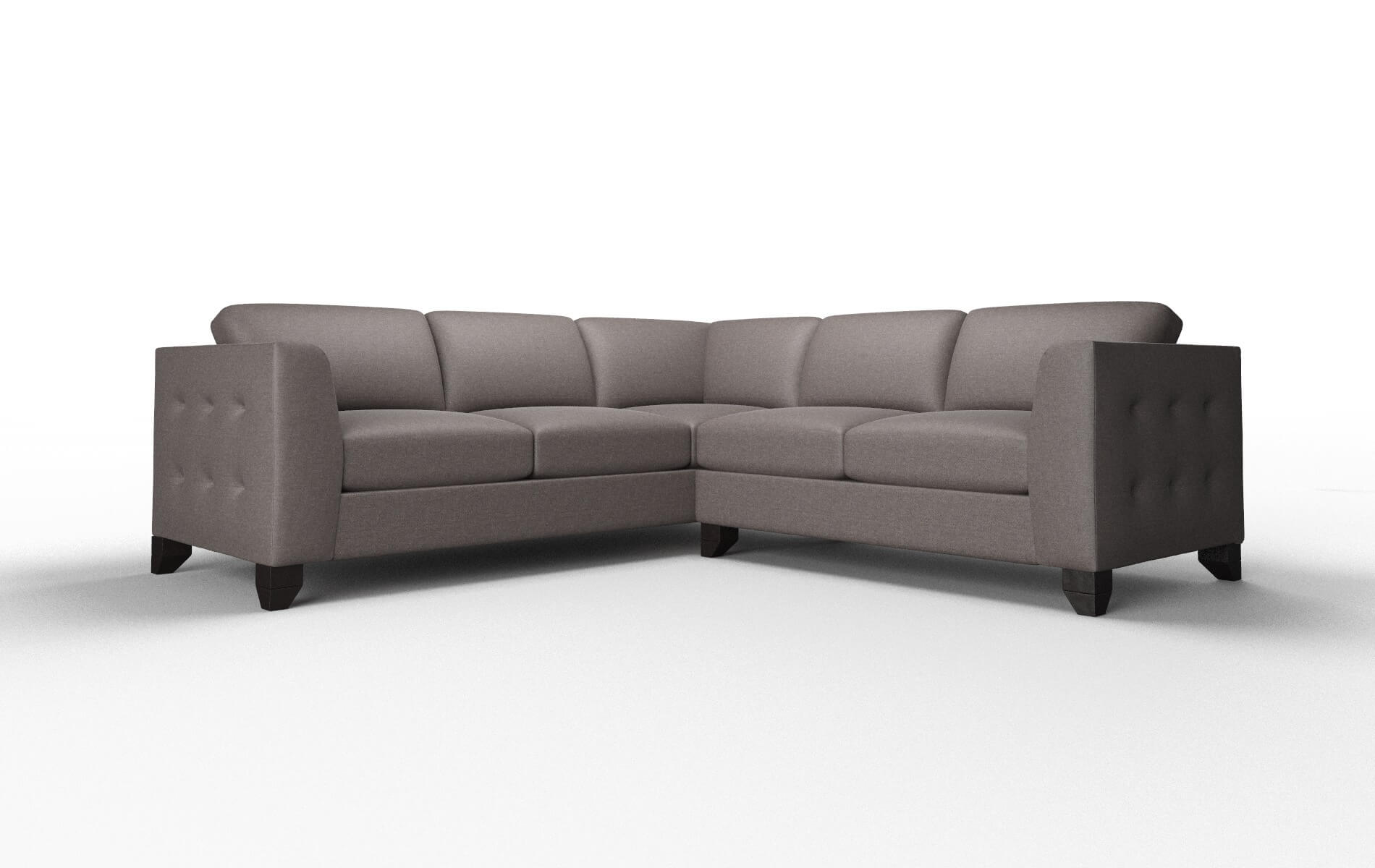 Paris Oscar chocolate Sectional Espresso Legs  1