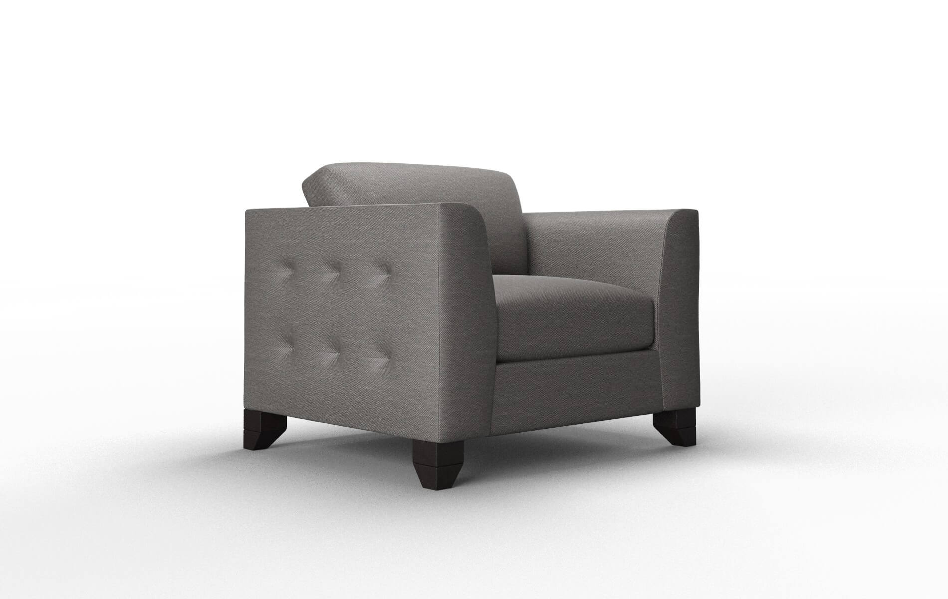 Paris Oscar Grey Chair espresso legs 2