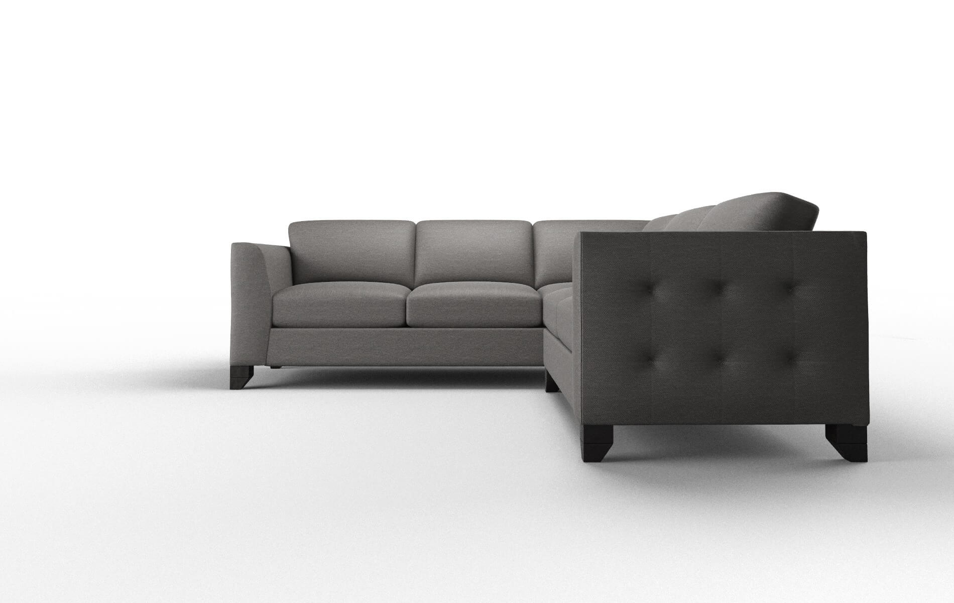Paris Oscar Grey Sectional espresso legs 5