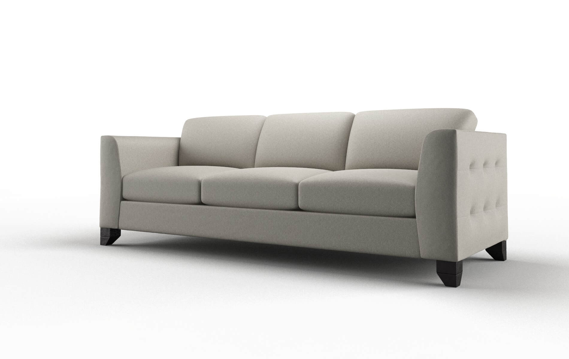 Paris Oscar Silver Sofa espresso legs 4