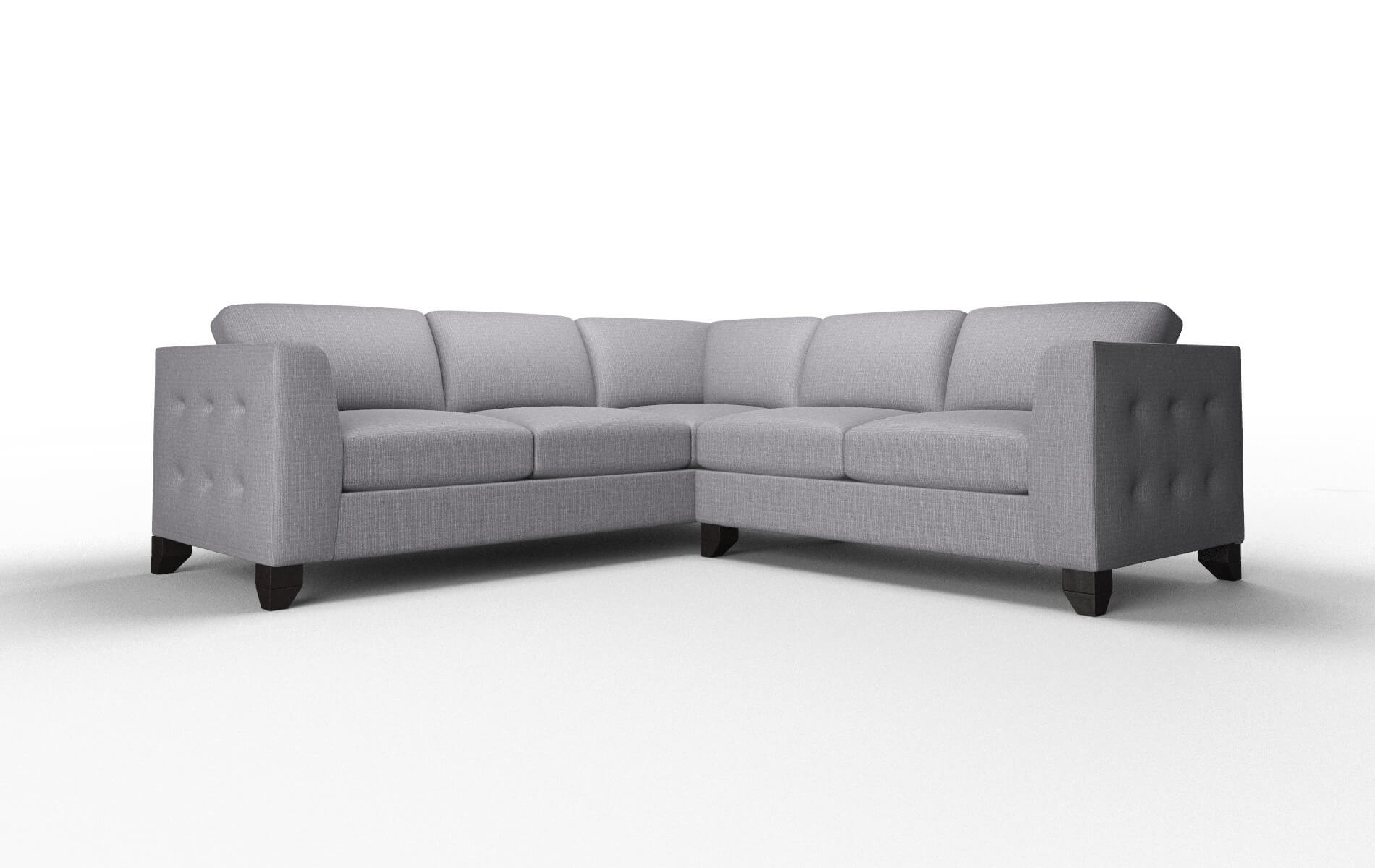 Paris Parker Ash Sectional espresso legs 1