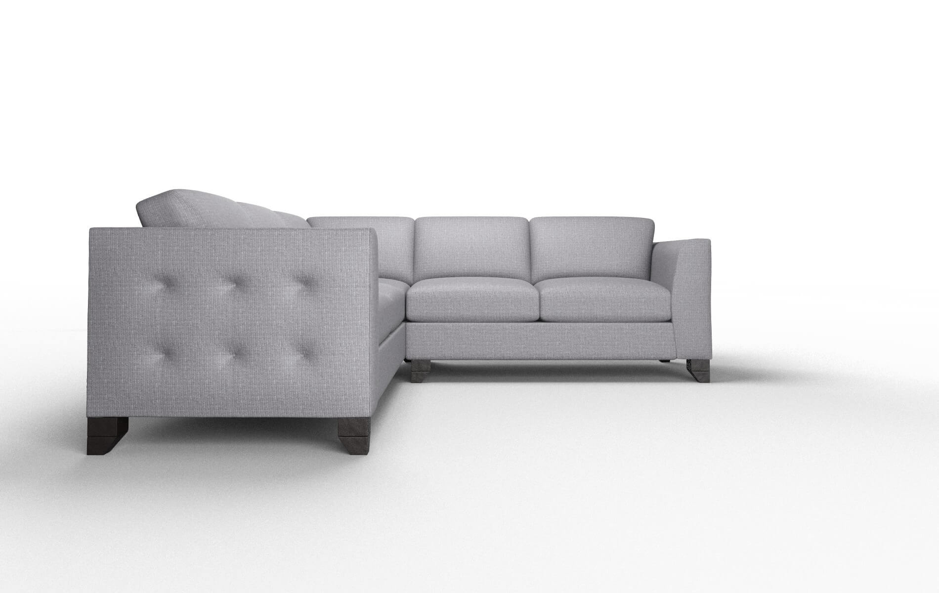 Paris Parker Ash Sectional espresso legs 2