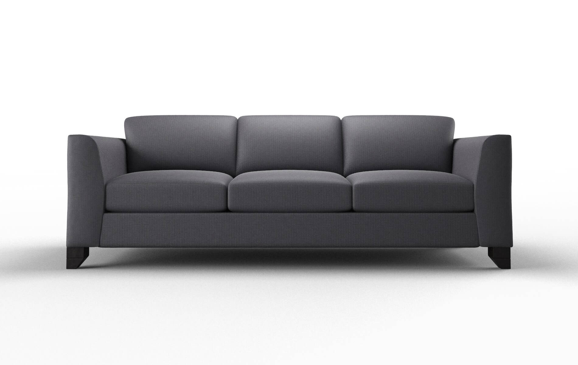 Paris Parker Charcoal Sofa espresso legs 1