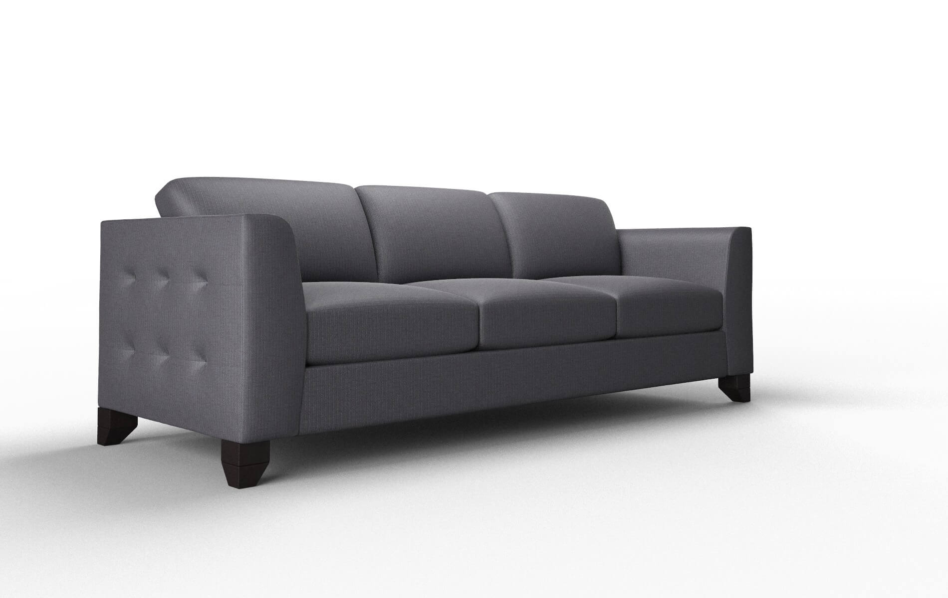 Paris Parker Charcoal Sofa espresso legs 2