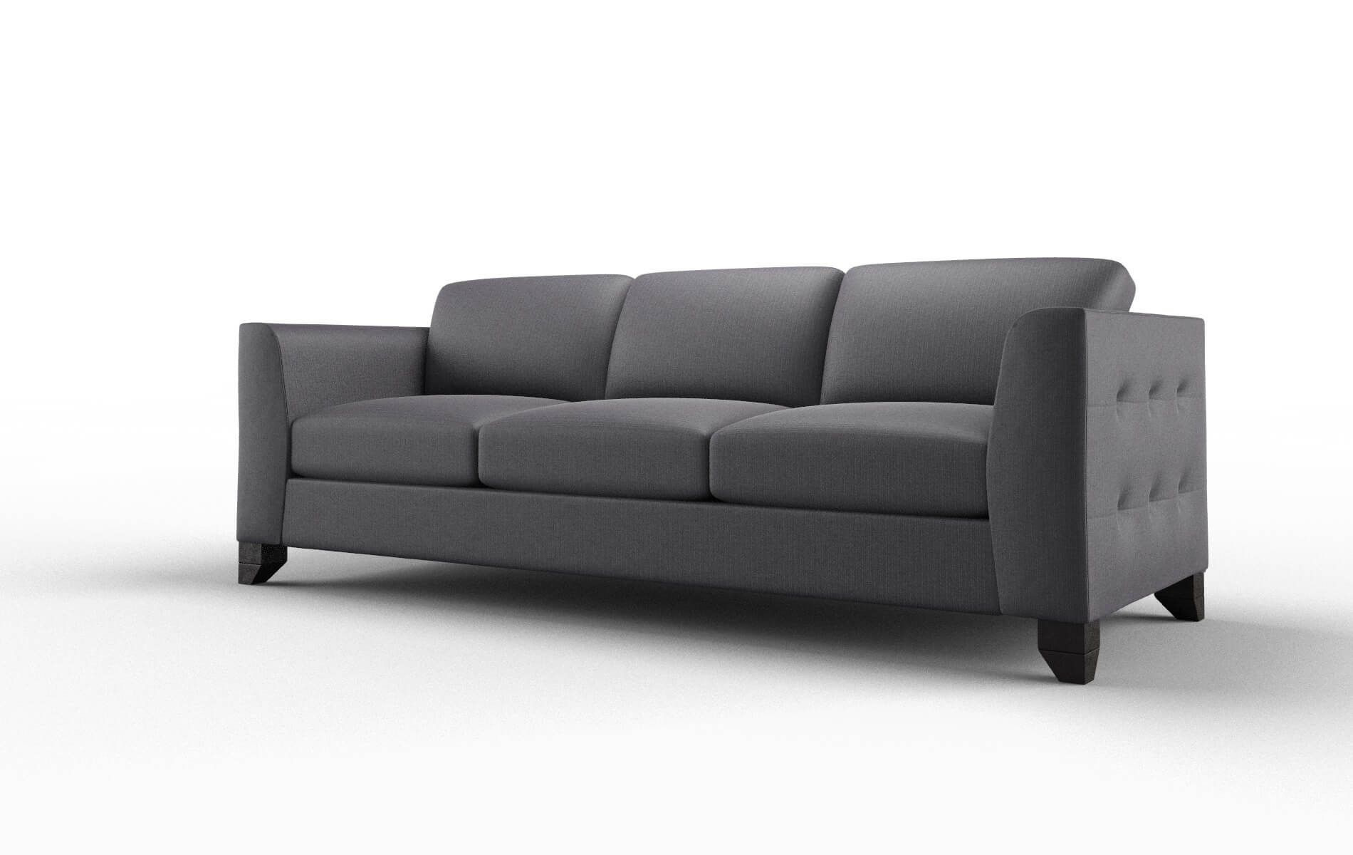 Paris Parker Charcoal Sofa espresso legs 4