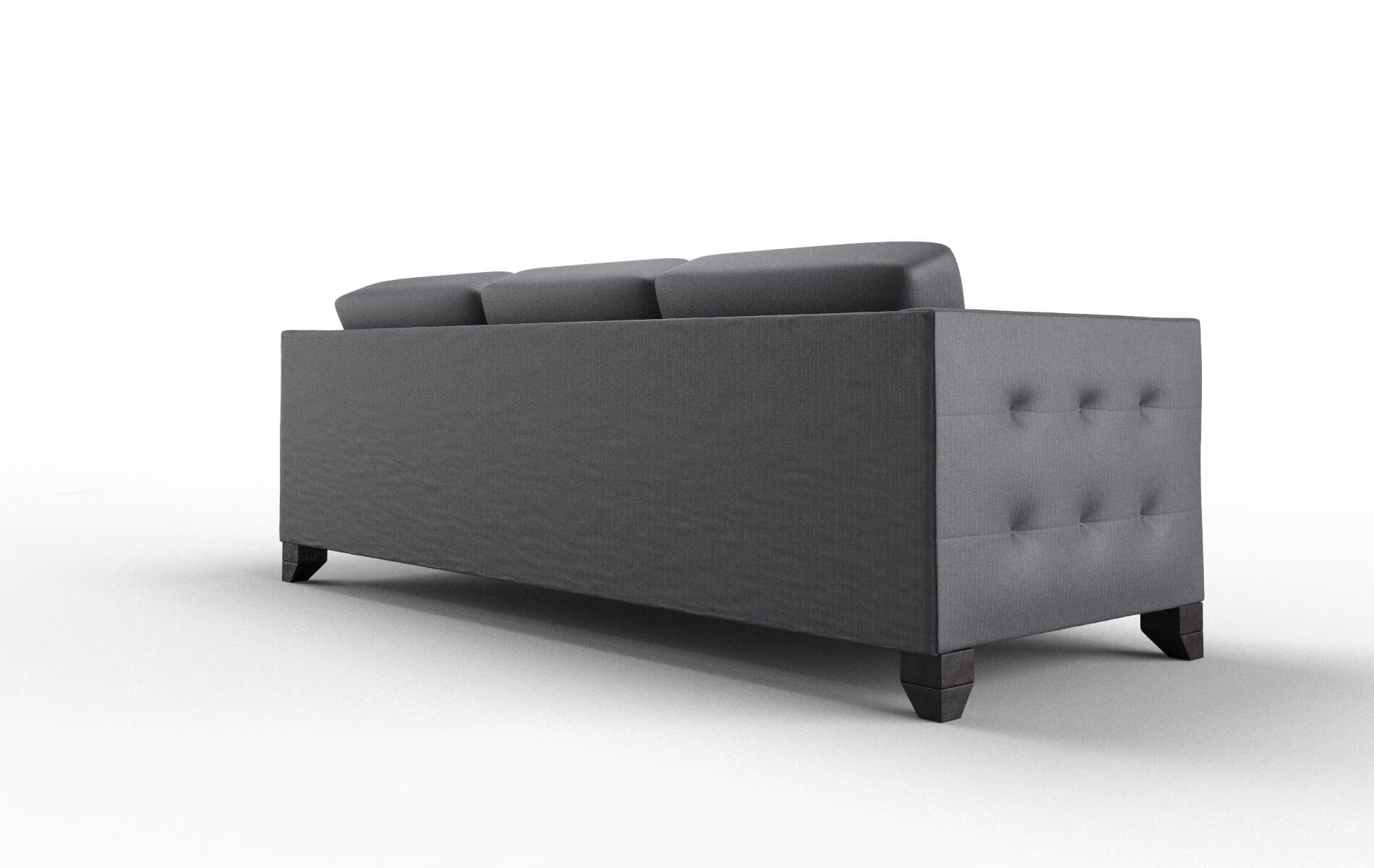 Paris Parker Charcoal Sofa espresso legs 5