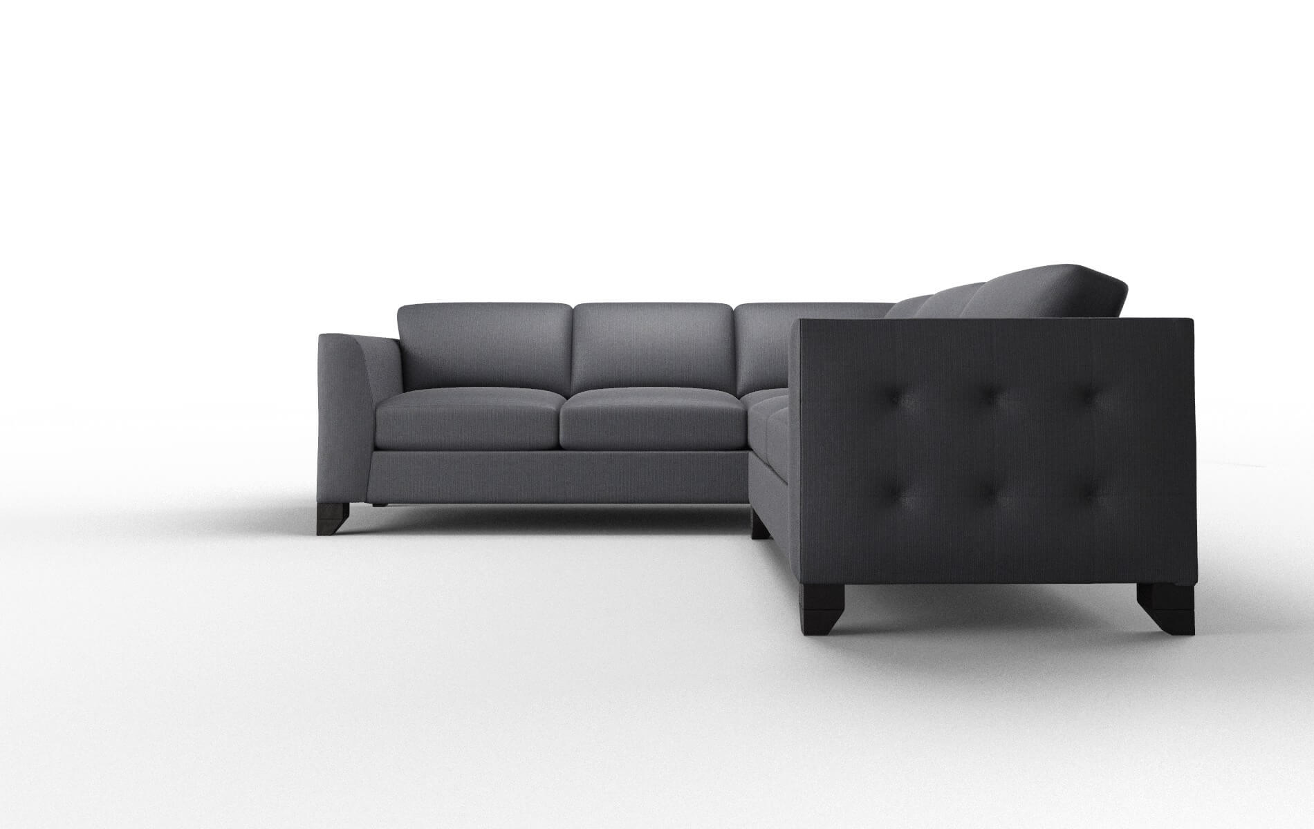 Paris Parker Midnight Sectional espresso legs 5