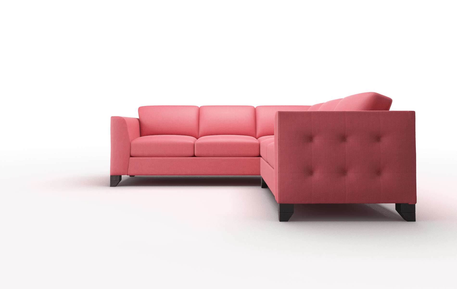 Paris Pauline Ruby Sectional espresso legs 5